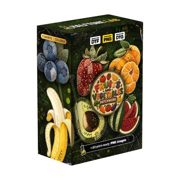Fruits and Vegetables Patchwork Pack