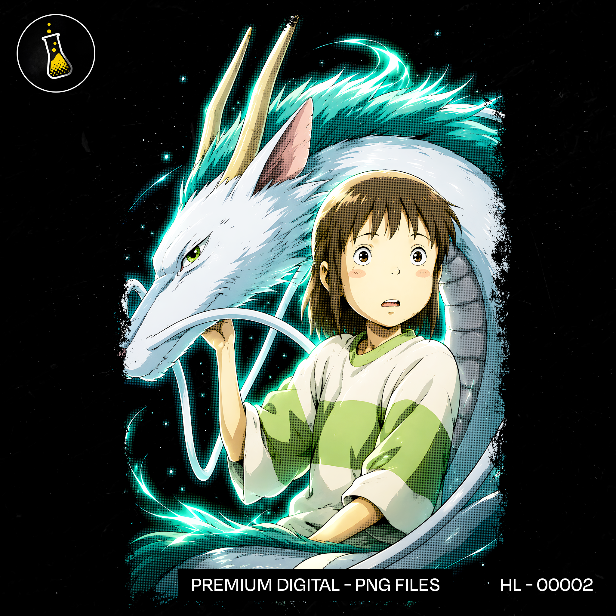 Chihiro and Haku Dragon Spirit Print