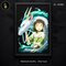 Chihiro and Haku Dragon Spirit Print - framed poster mockup HL-00002