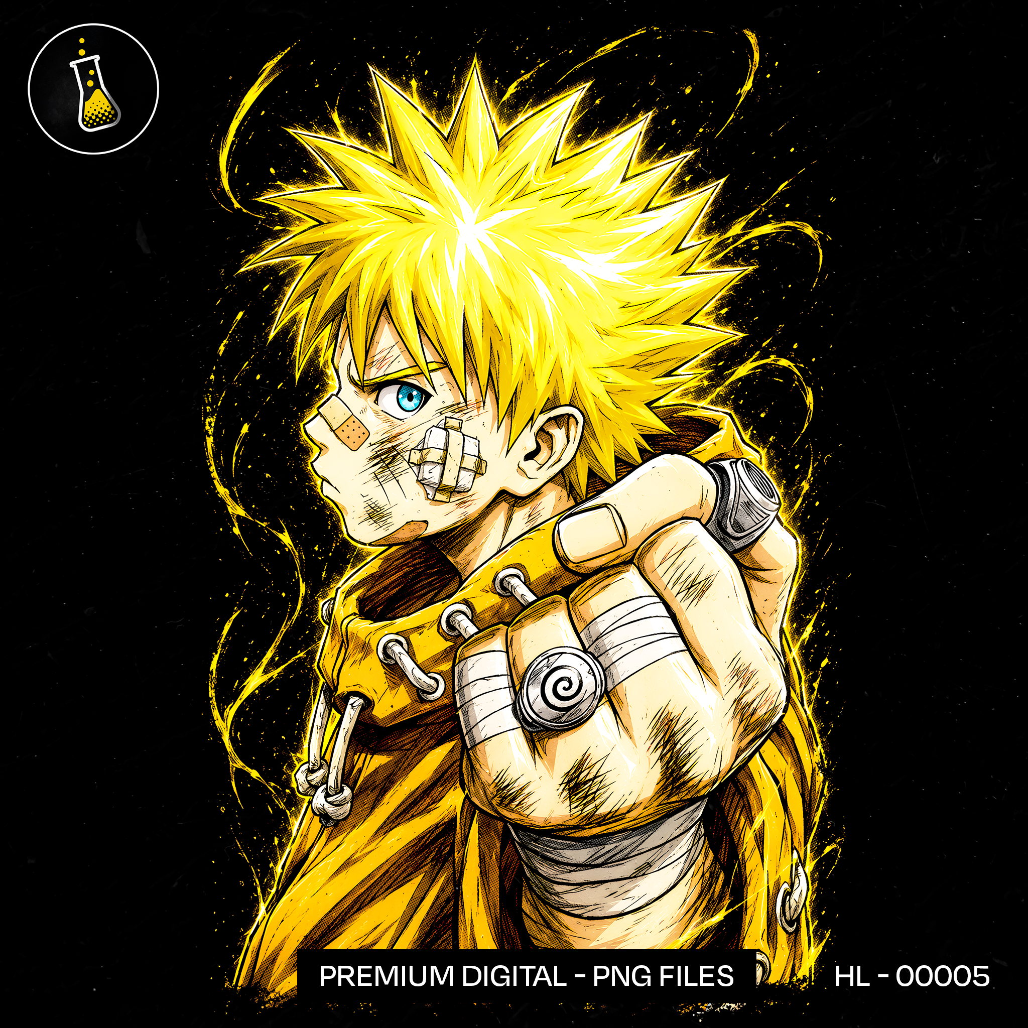 Naruto Uzumaki Sage Mode Print