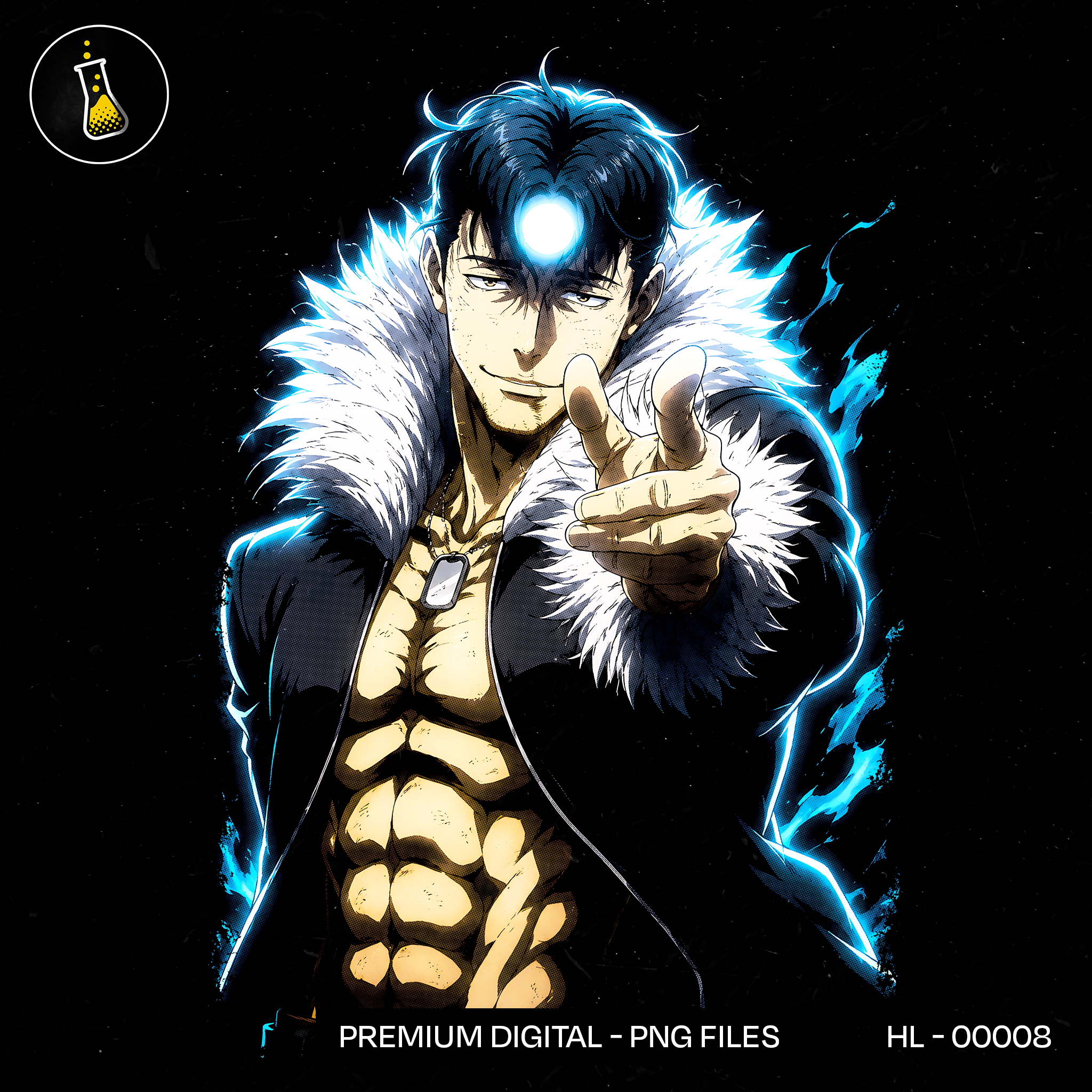 Ryu Ishigori Cursed Energy Print
