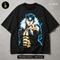 Saitama Serious Punch Casual Print - black t-shirt mockup HL-00008