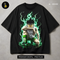 Killua Zoldyck Godspeed Lightning Print - black t-shirt mockup HL-00009