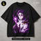 Young Gojo Satoru High School Print - black t-shirt mockup HL-00015
