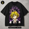 Meliodas Demon King Wrath Sin Print - black t-shirt mockup HL-00021