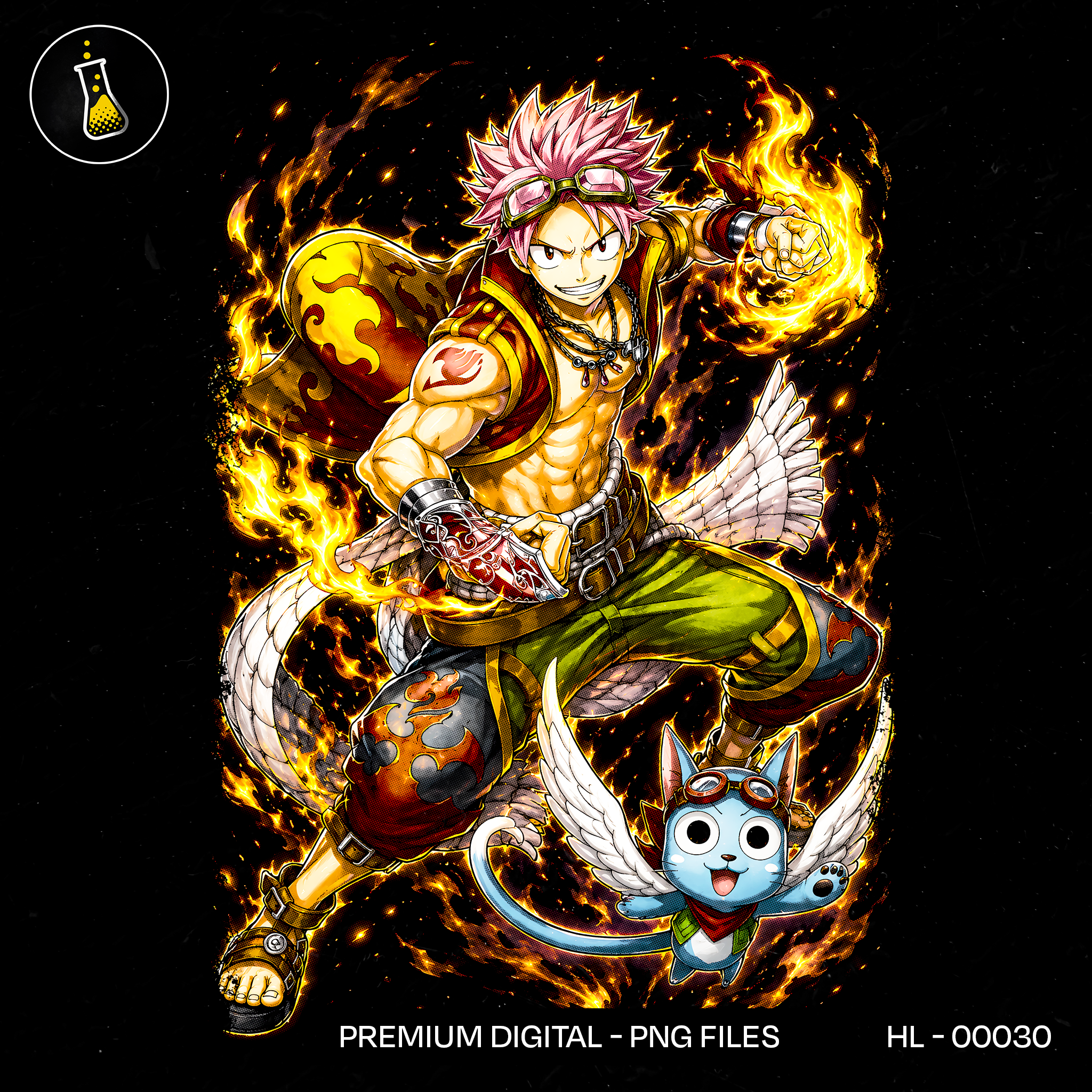 Natsu Dragneel Fire Dragon Slayer Print