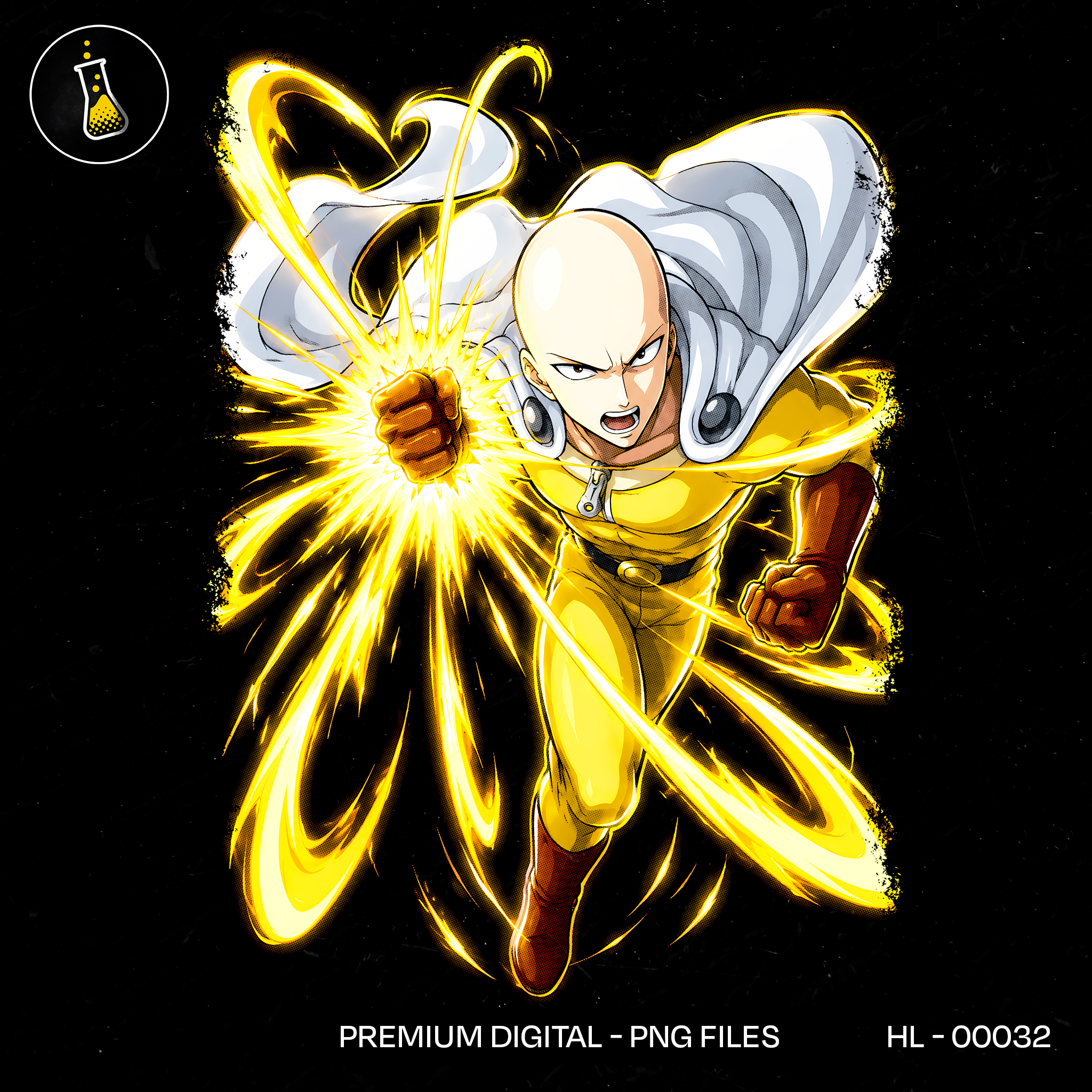 Saitama Hero Suit Serious Series Print