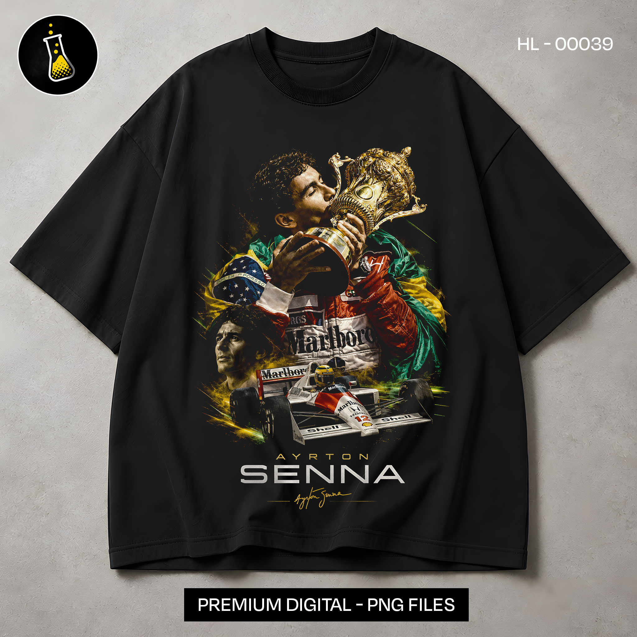 Ayrton Senna Victory F1 Print