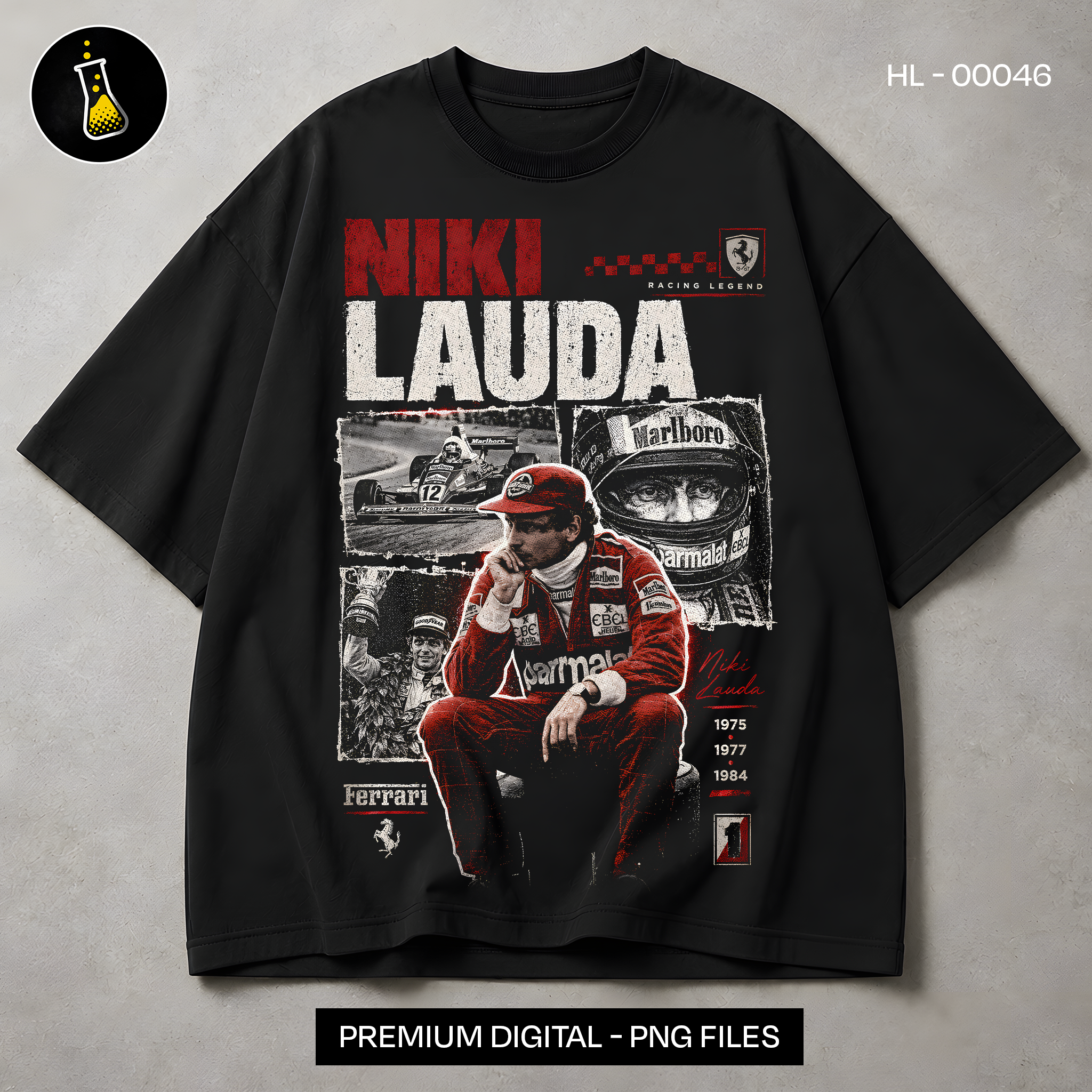 Niki Lauda Racing Legend F1 Print
