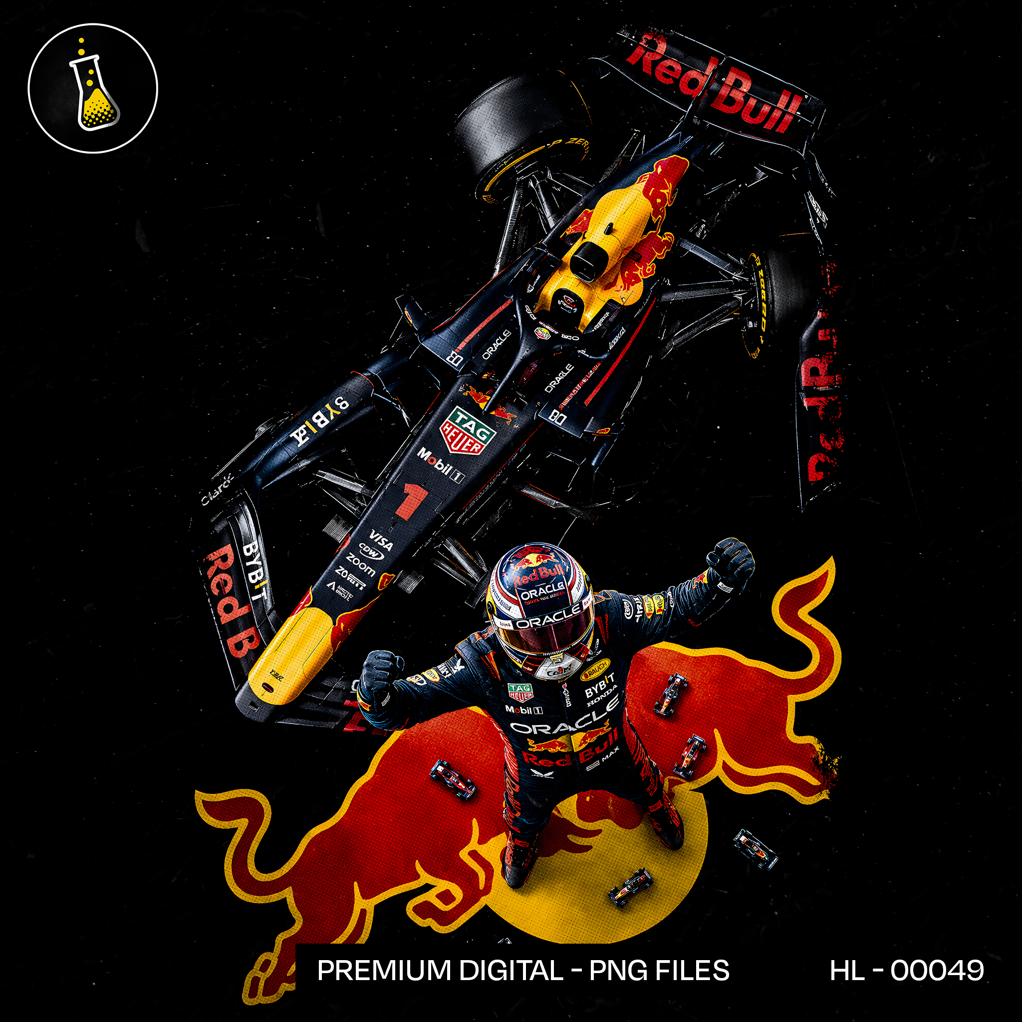 Max Verstappen Red Bull Victory F1 Print
