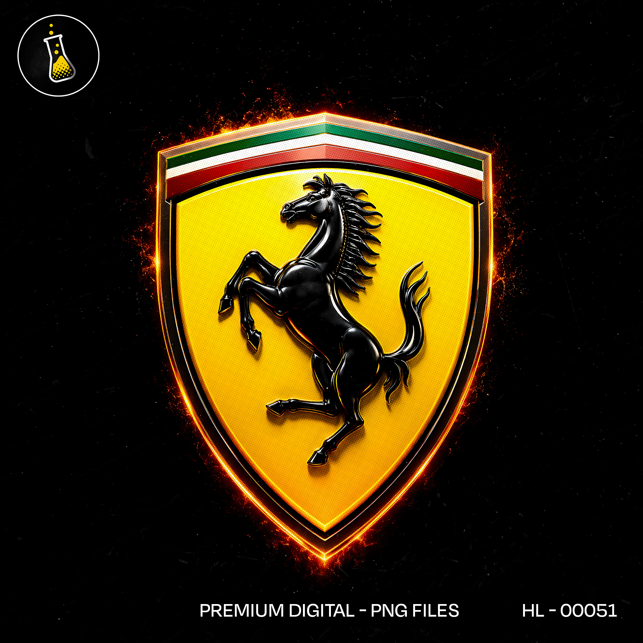 Ferrari Emblem F1 Print