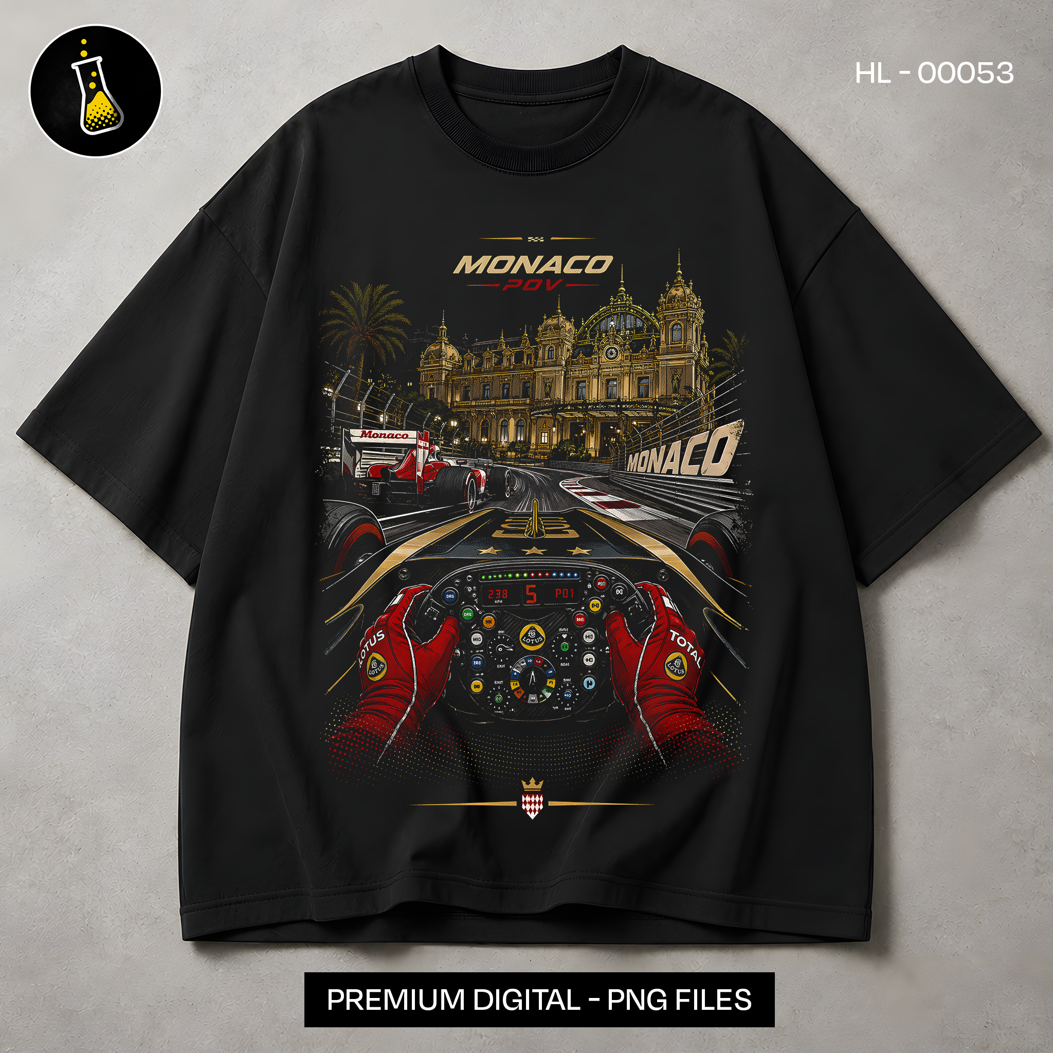 Monaco GP Lotus Cockpit F1 Print