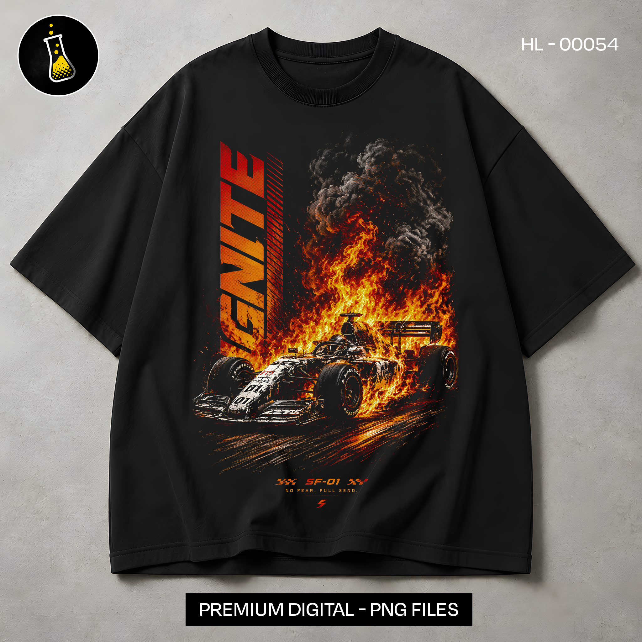Ignite F1 Fire Racing Print