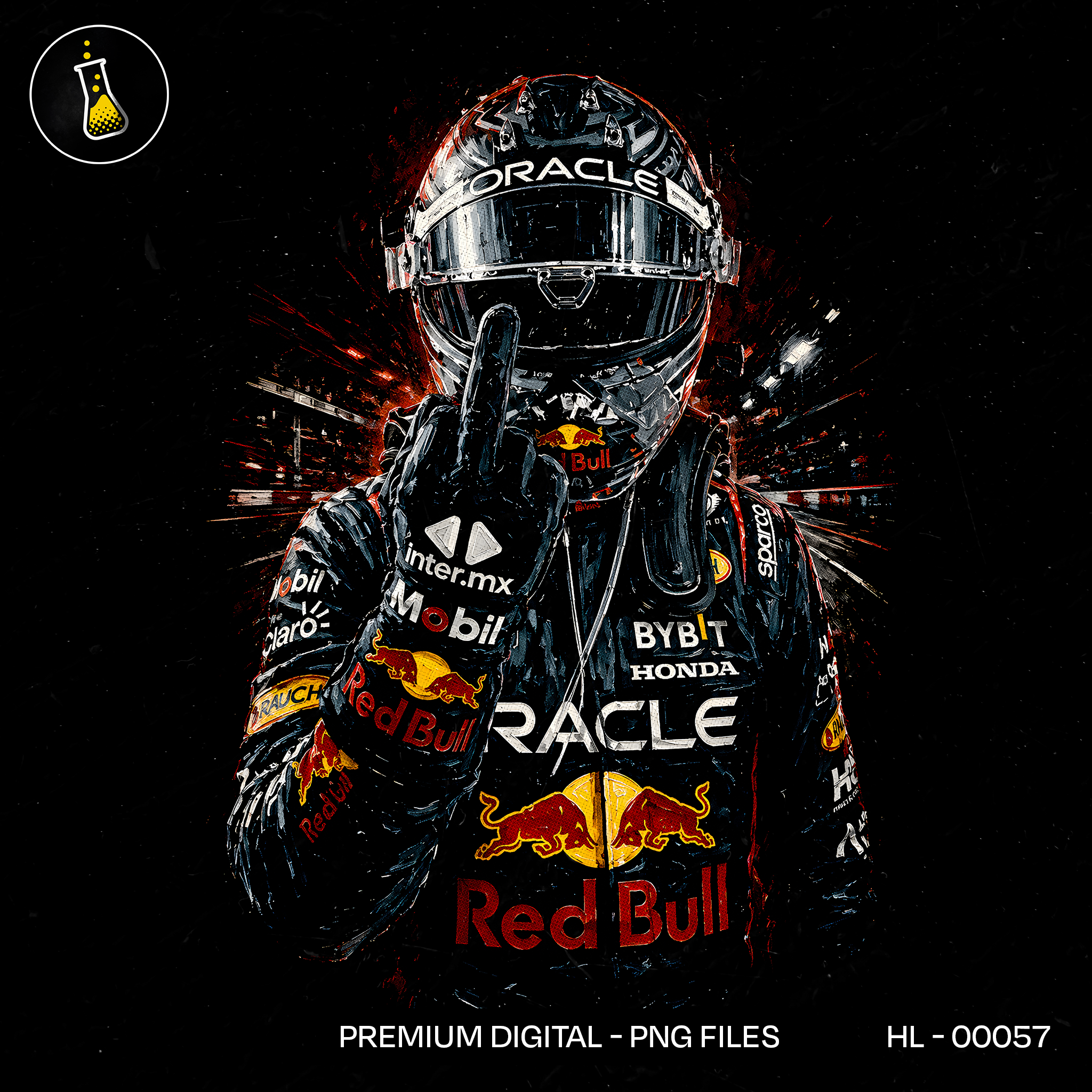 Max Verstappen Red Bull F1 Print