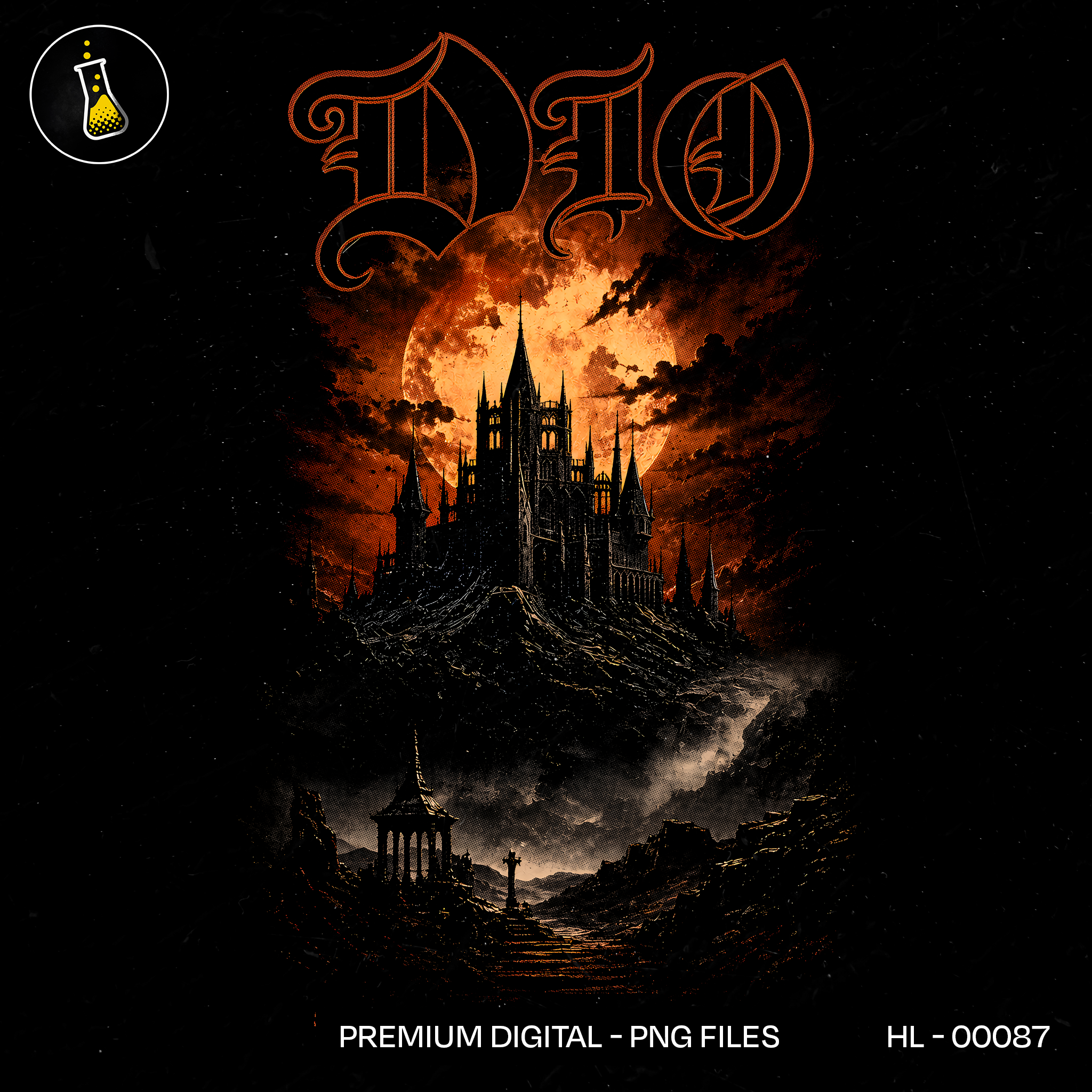 Dio Shame on the Night Rock Print