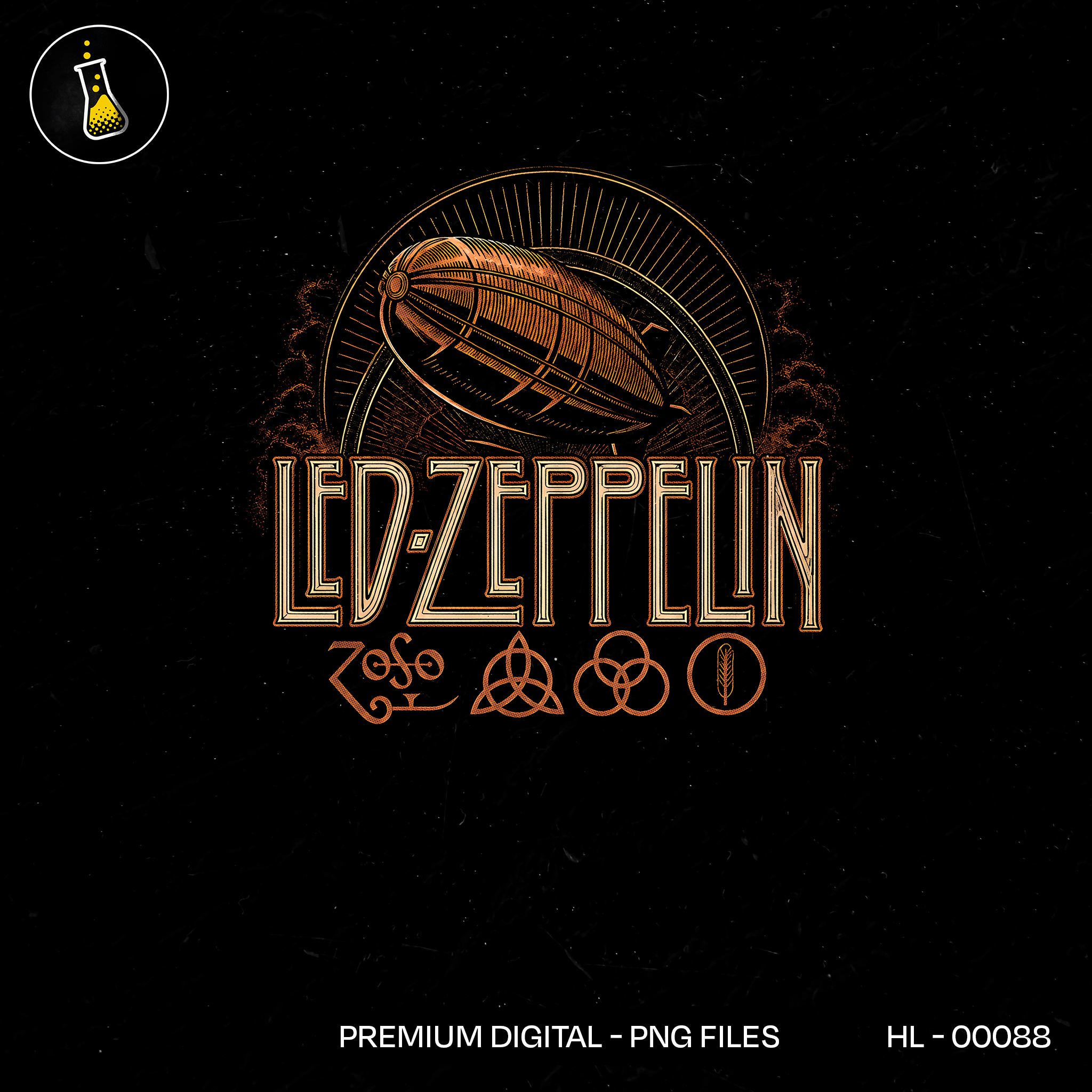 Led Zeppelin Zoso Rock Print