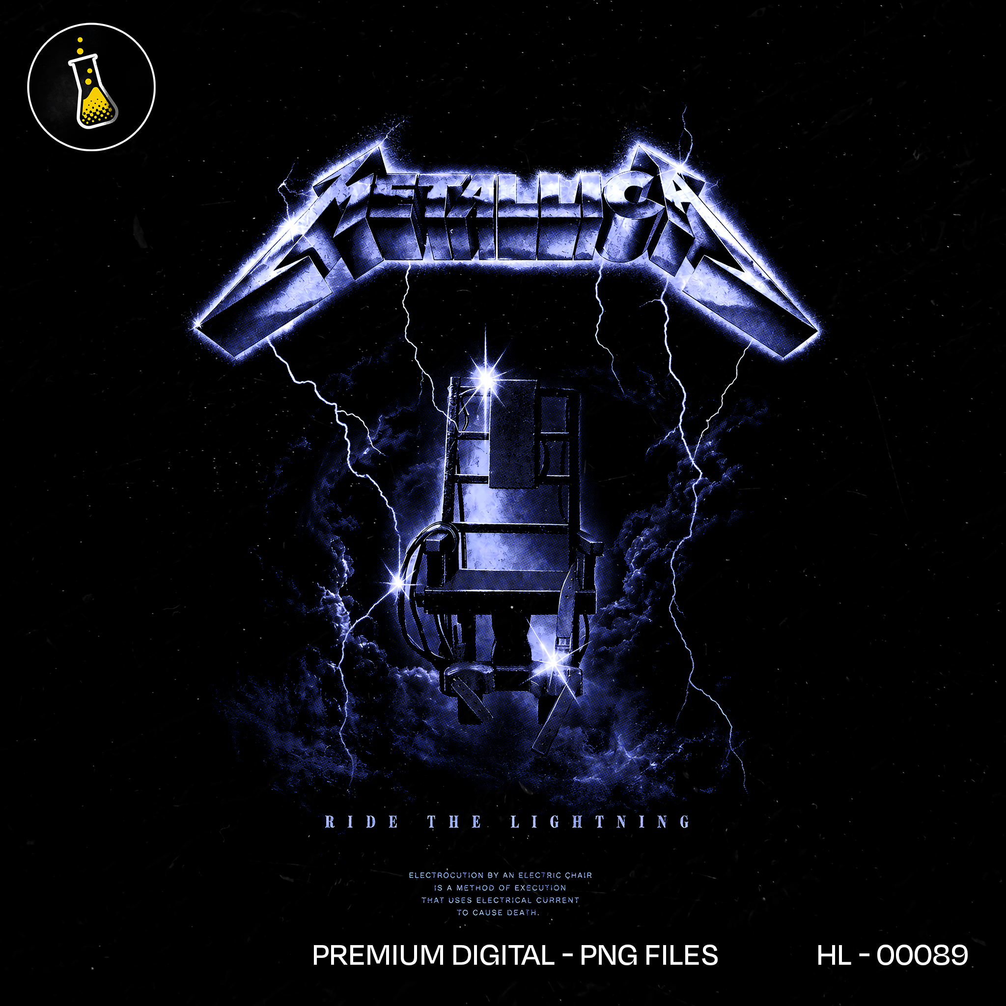 Metallica Ride the Lightning Rock Print