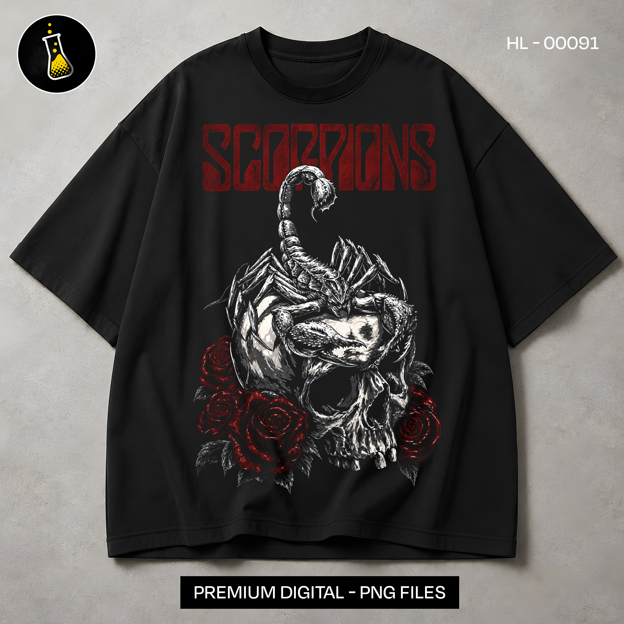 Scorpions Skull Rock Print
