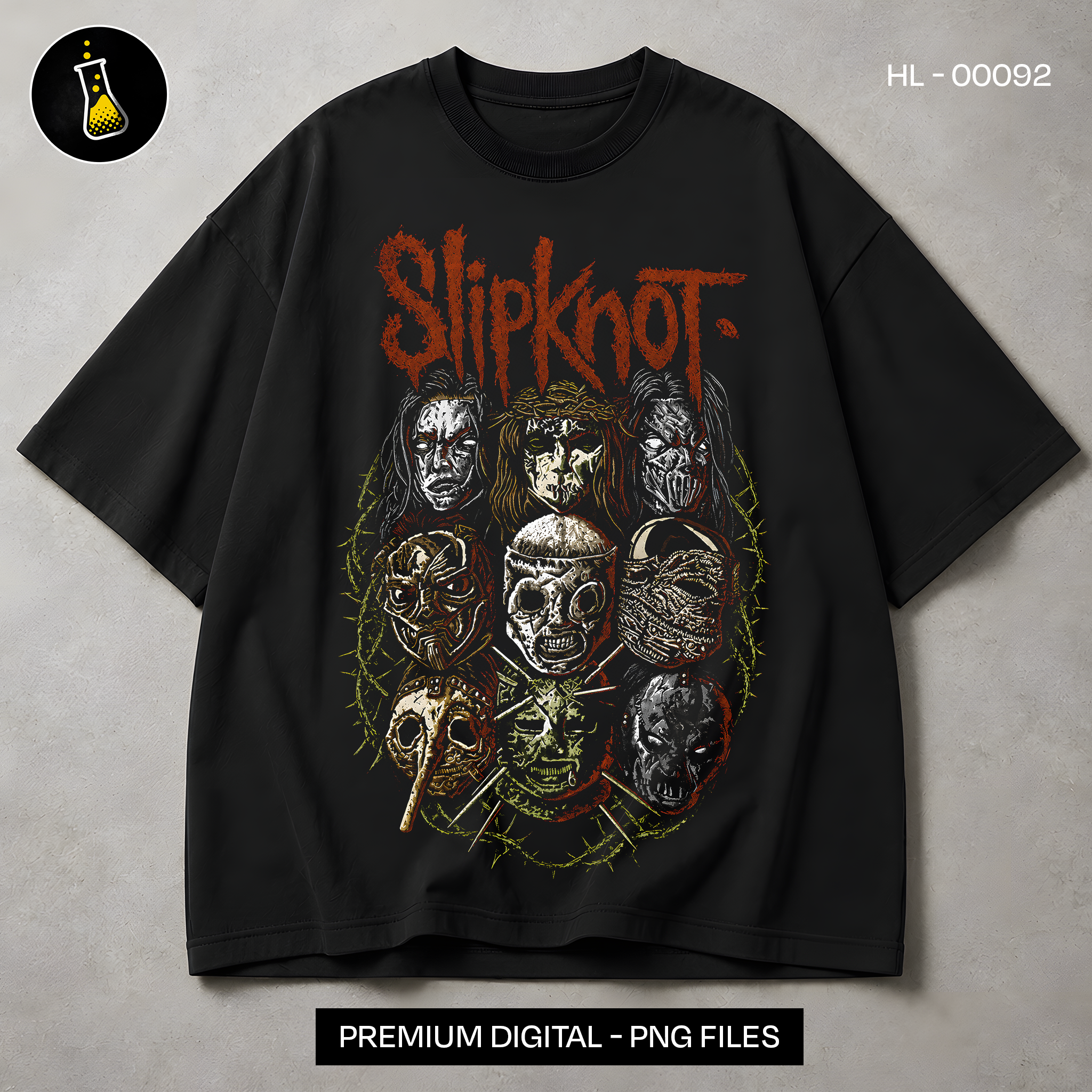 Slipknot Masks Rock Print