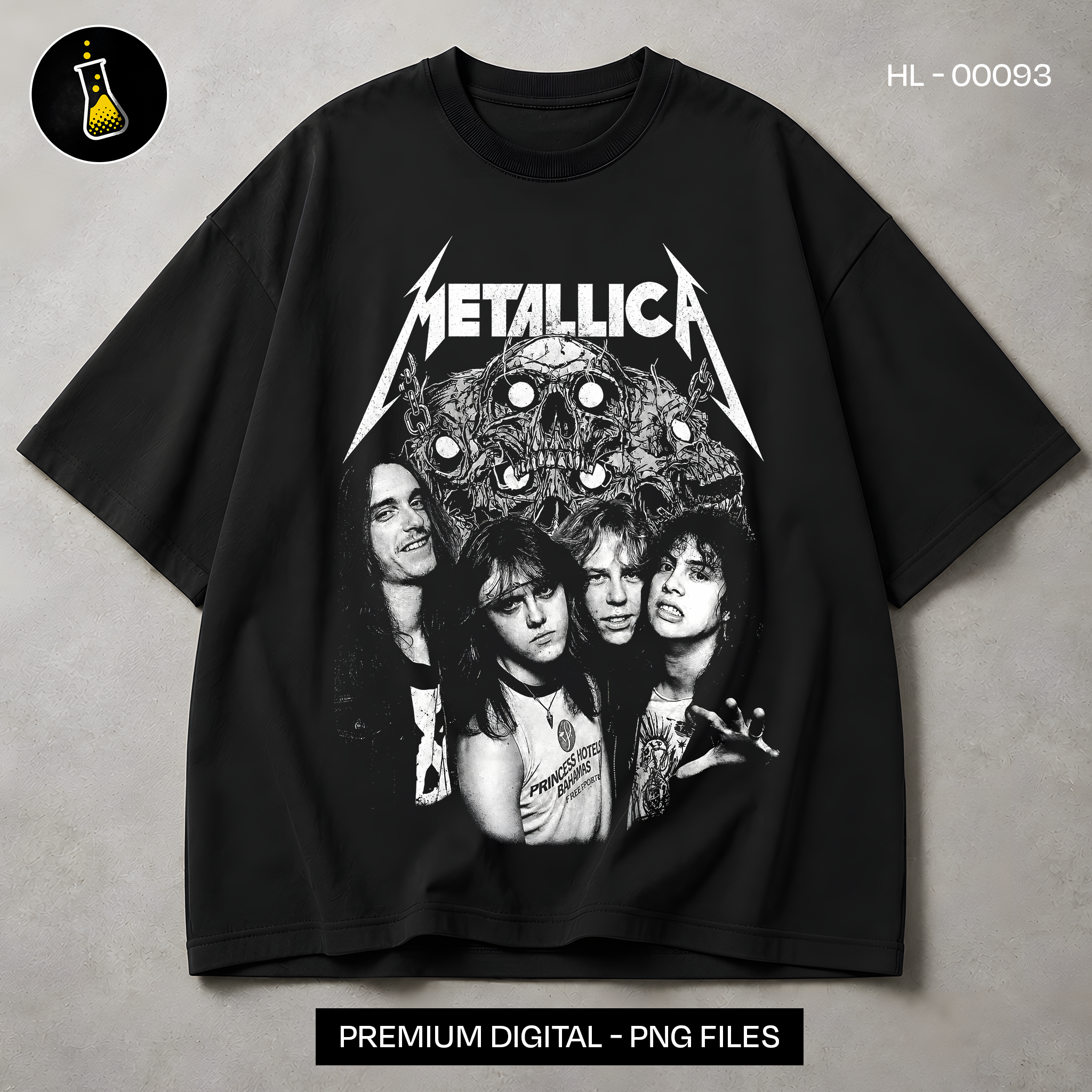 Metallica Band Portrait Rock Print