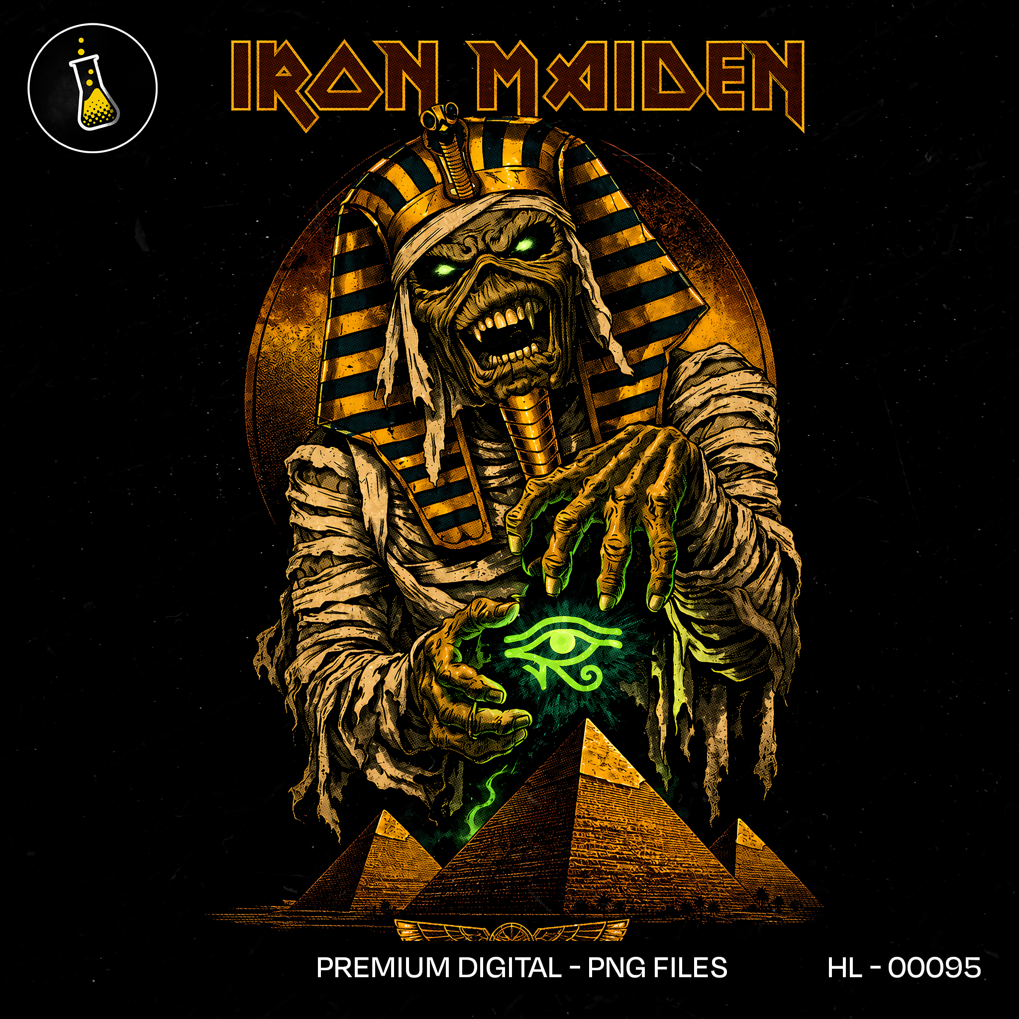Iron Maiden Pharaoh Eddie Rock Print