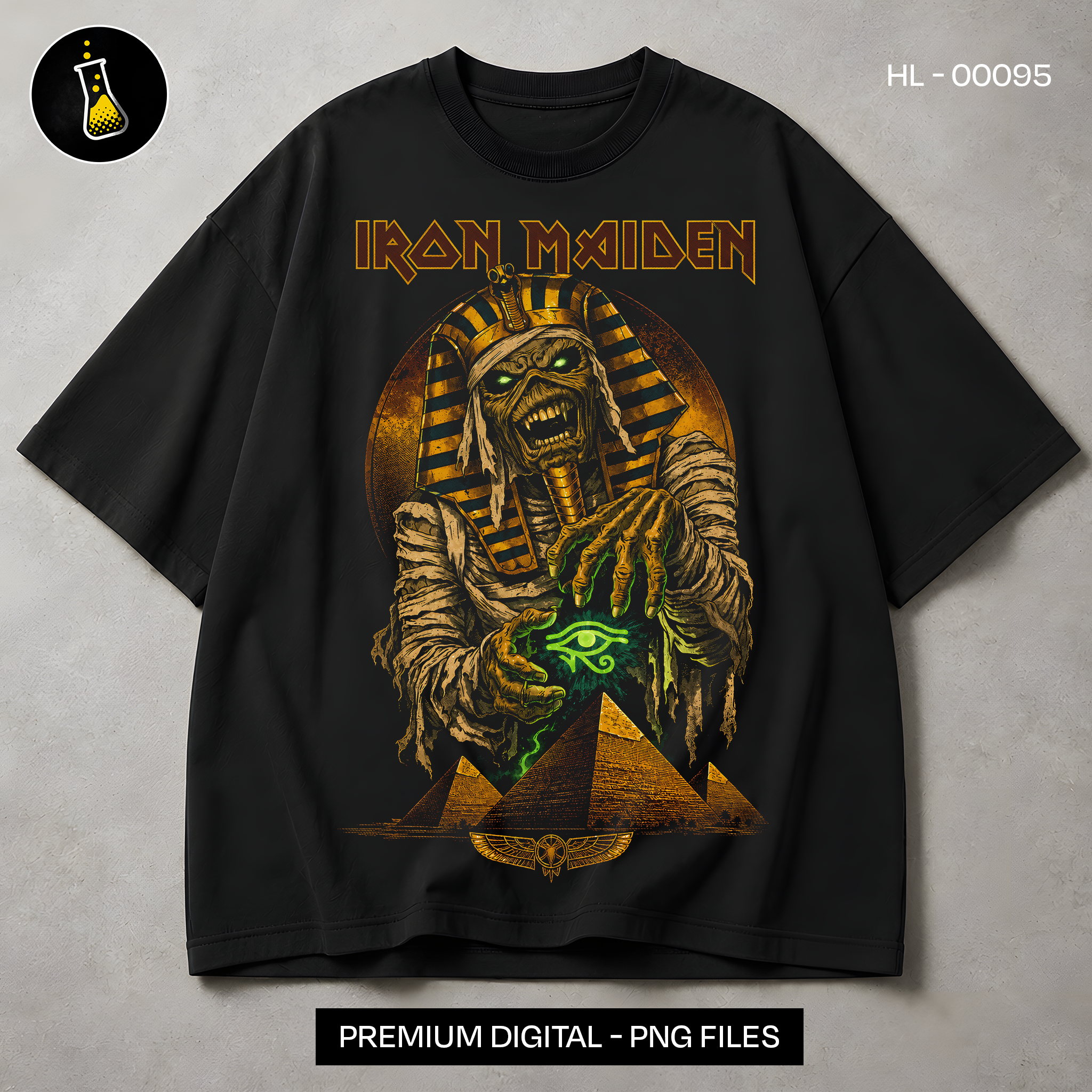 Iron Maiden Pharaoh Eddie Rock Print