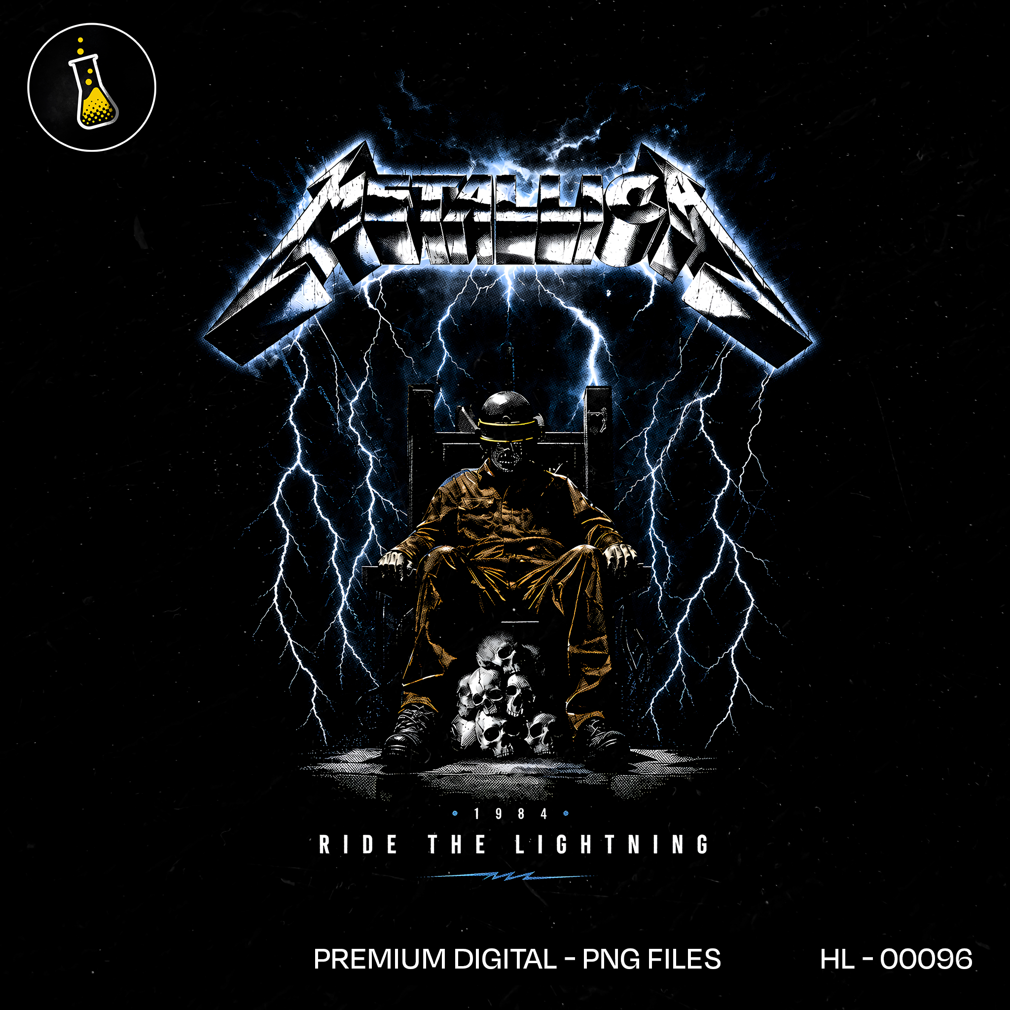 Metallica Ride the Lightning 1984 Rock Print