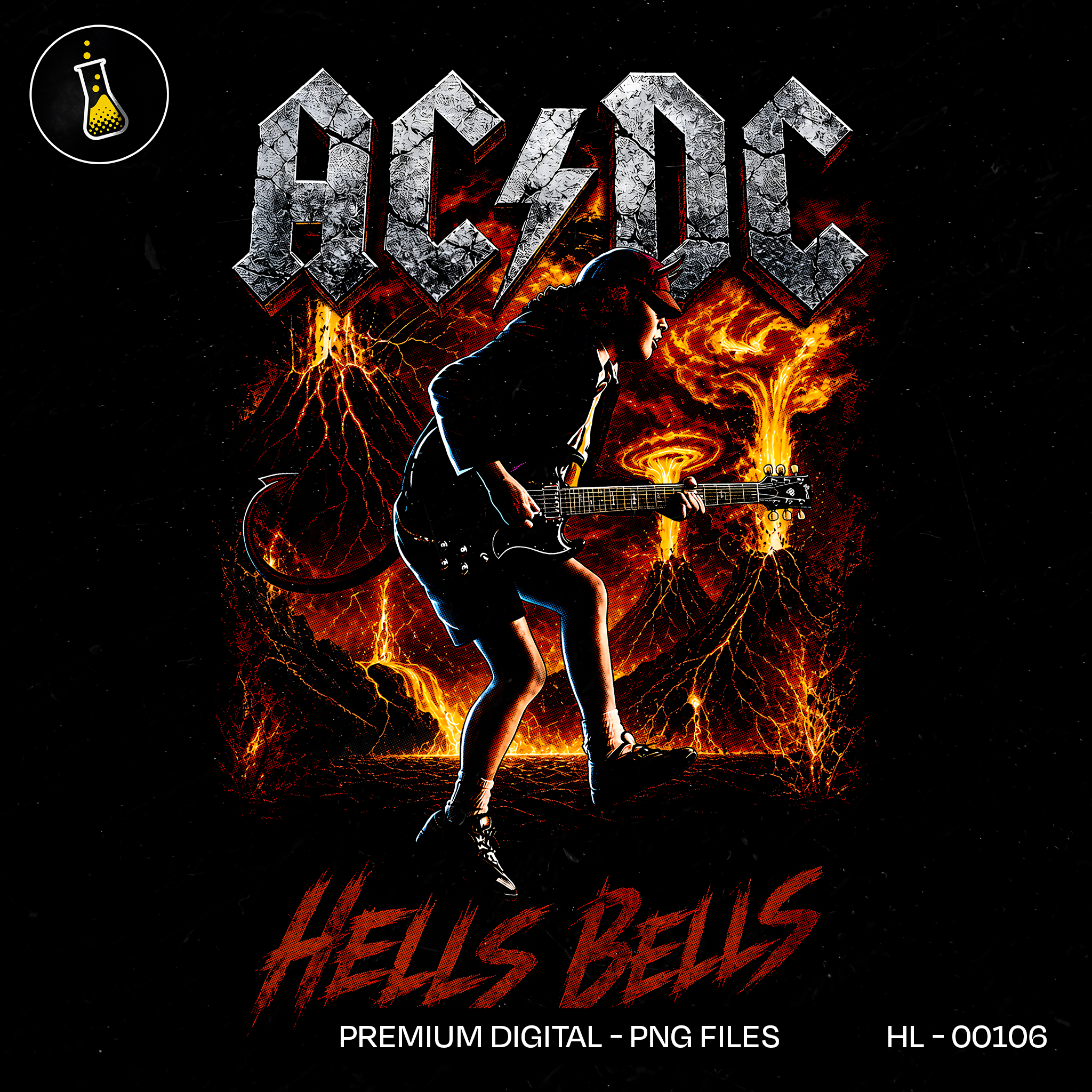 AC/DC Hells Bells Rock Print