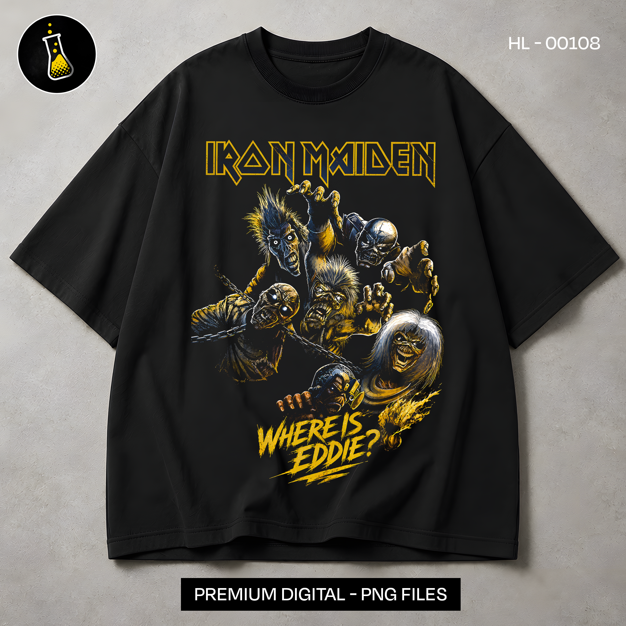Iron Maiden Where Is Eddie Rock Print
