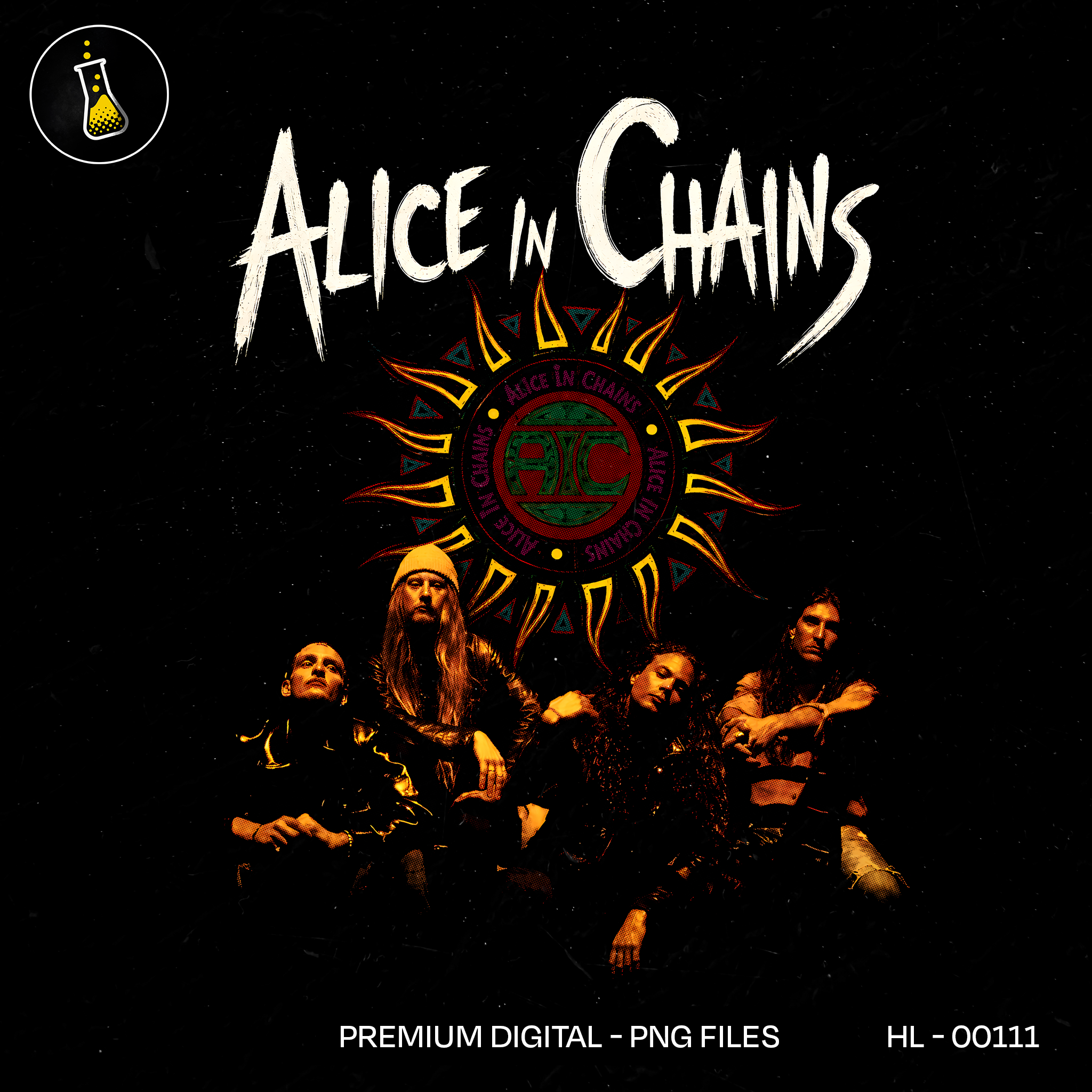Alice In Chains Grunge Rock Print