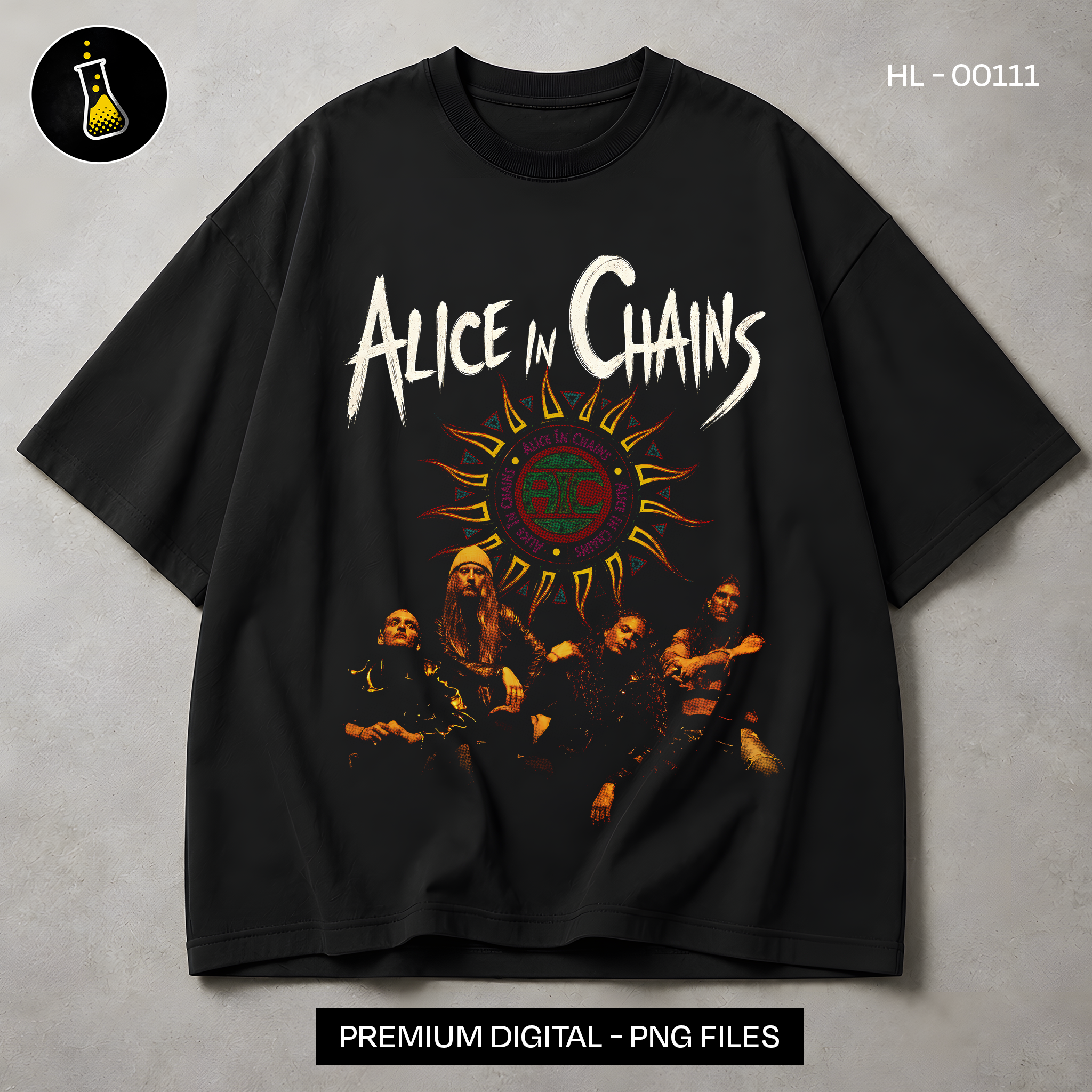 Alice In Chains Grunge Rock Print