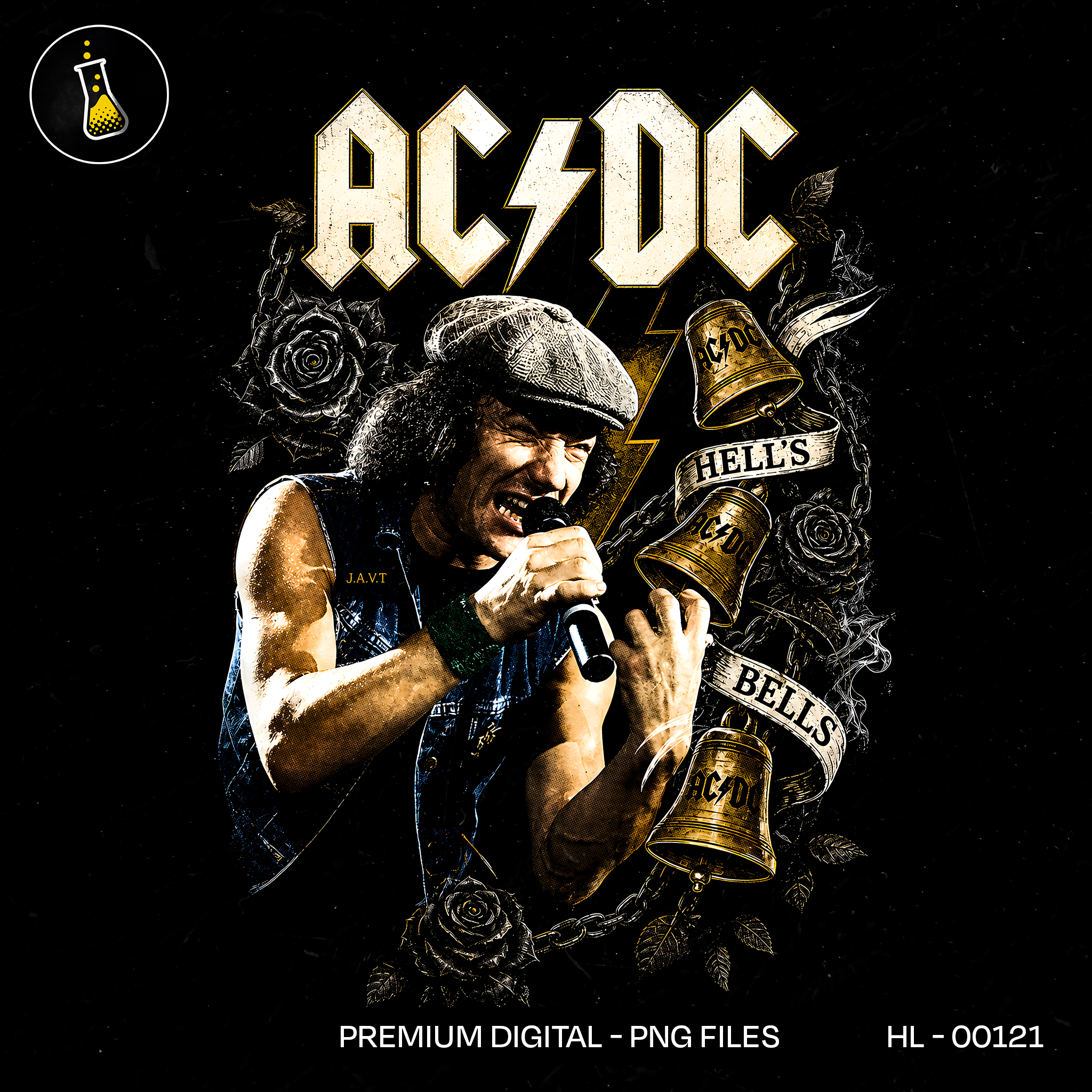 AC/DC Hells Bells Rock Print