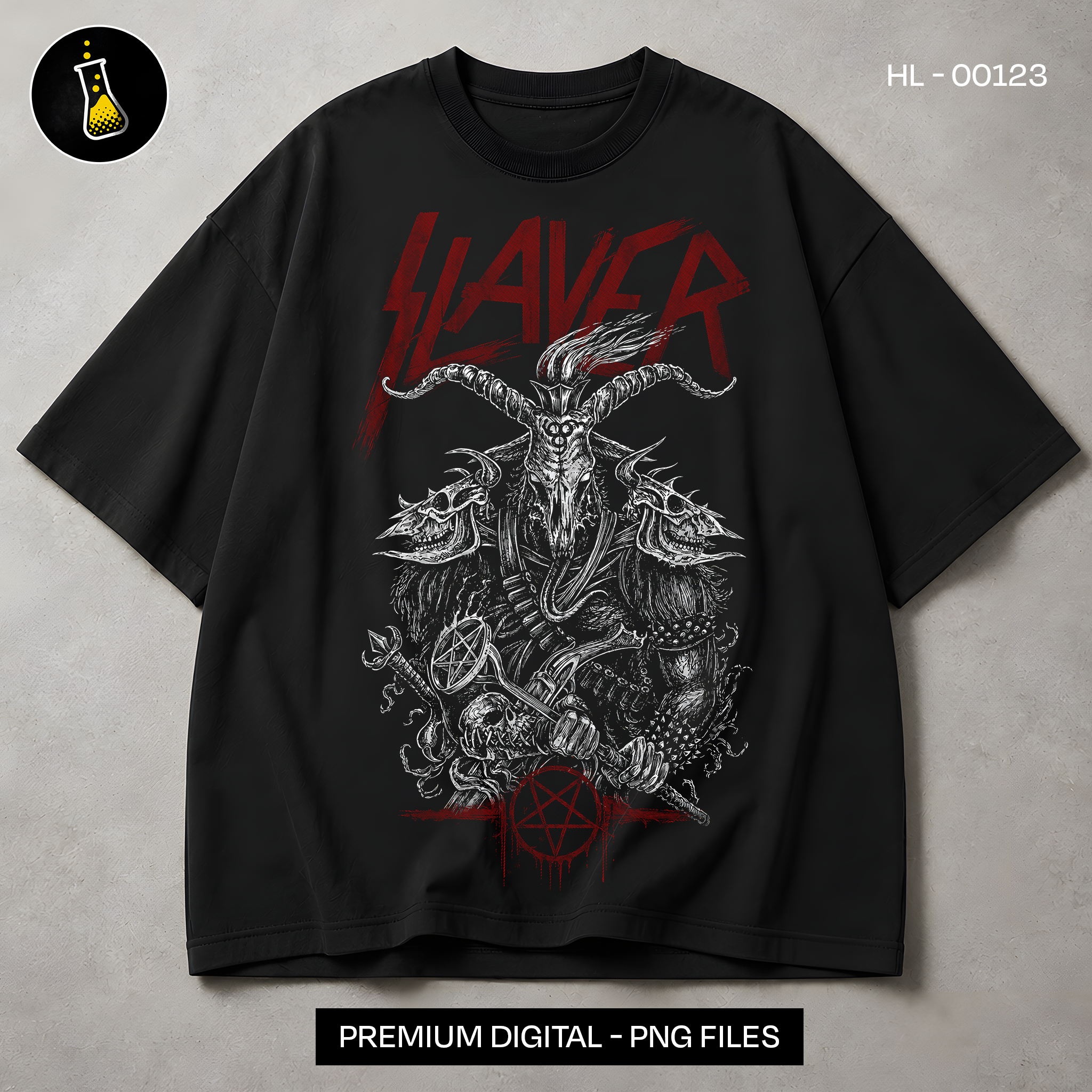 Slayer Baphomet Thrash Metal Print