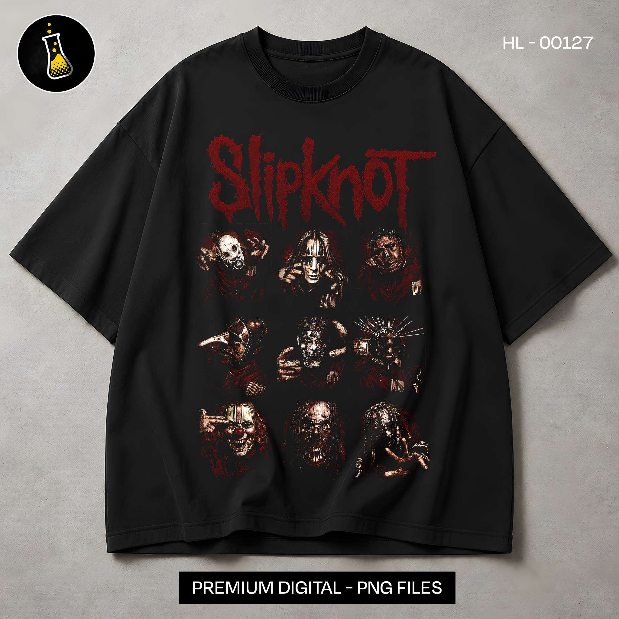 Slipknot Nu Metal Masks Print