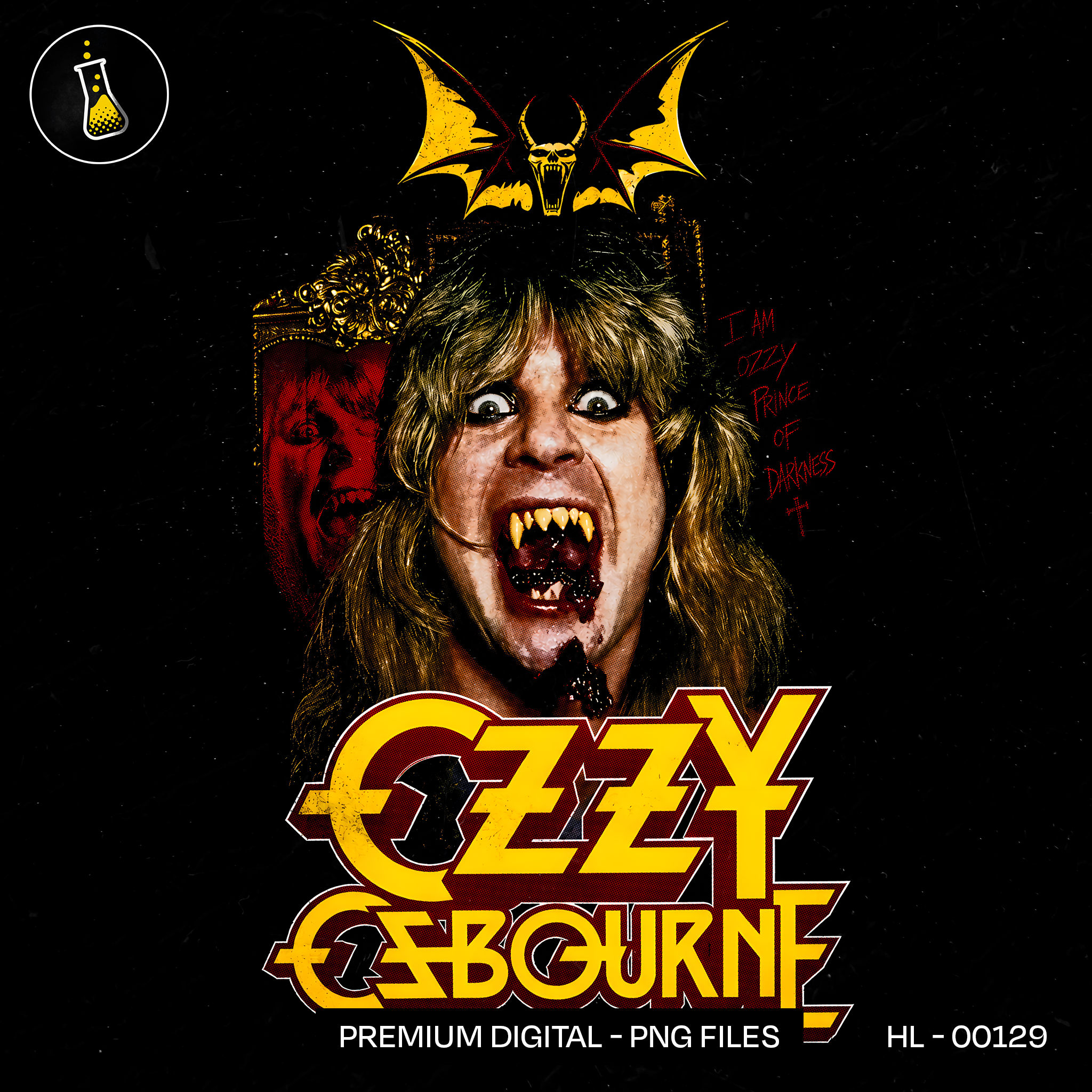Ozzy Osbourne Prince of Darkness Rock Print