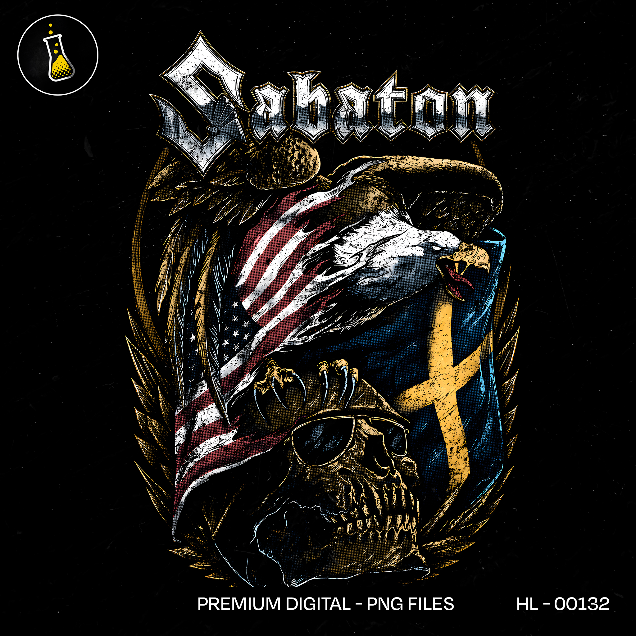 Sabaton Eagle War Metal Print