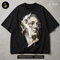 Cracked Classical Bust Gold Drip Streetwear Print