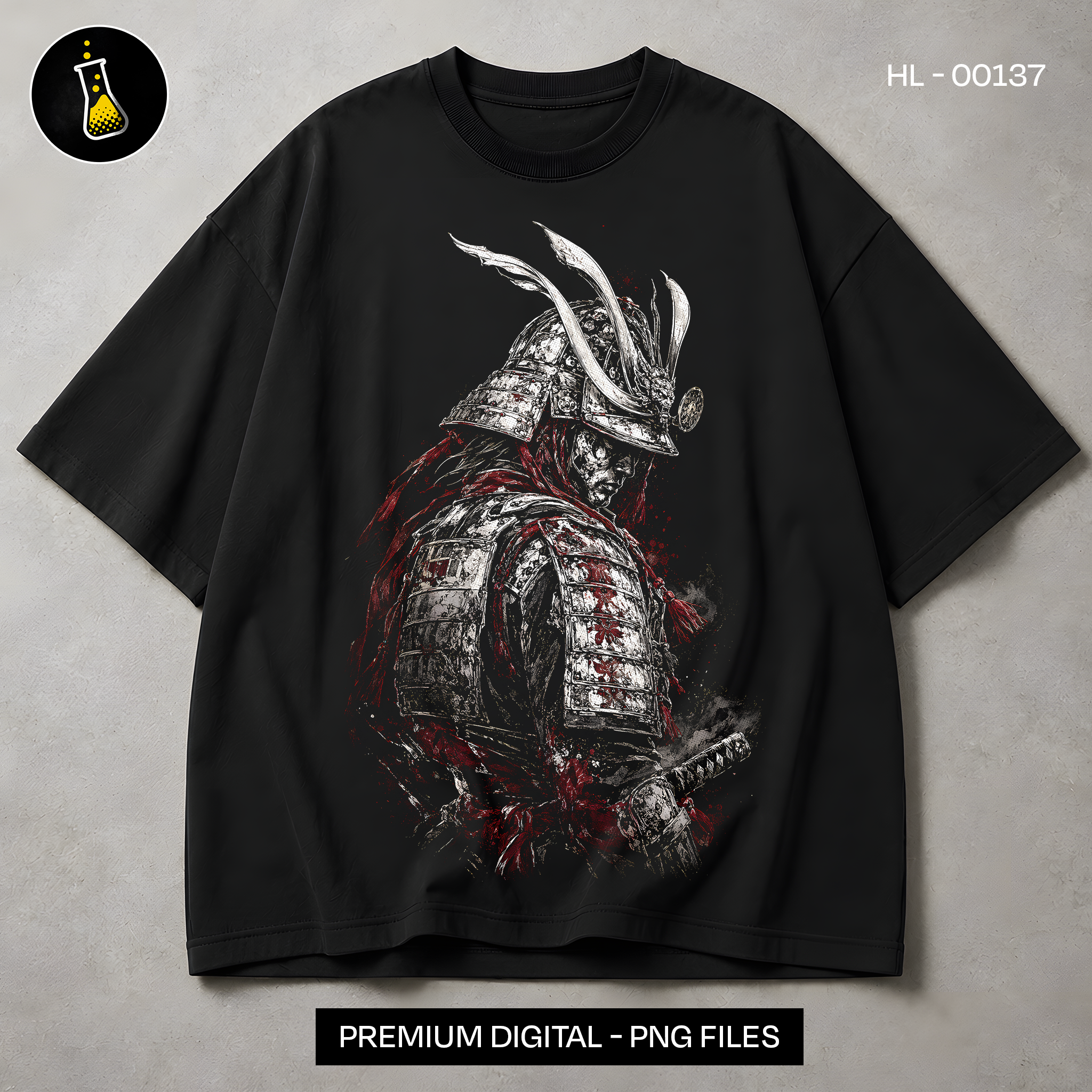 Blood Samurai Warrior Streetwear Print