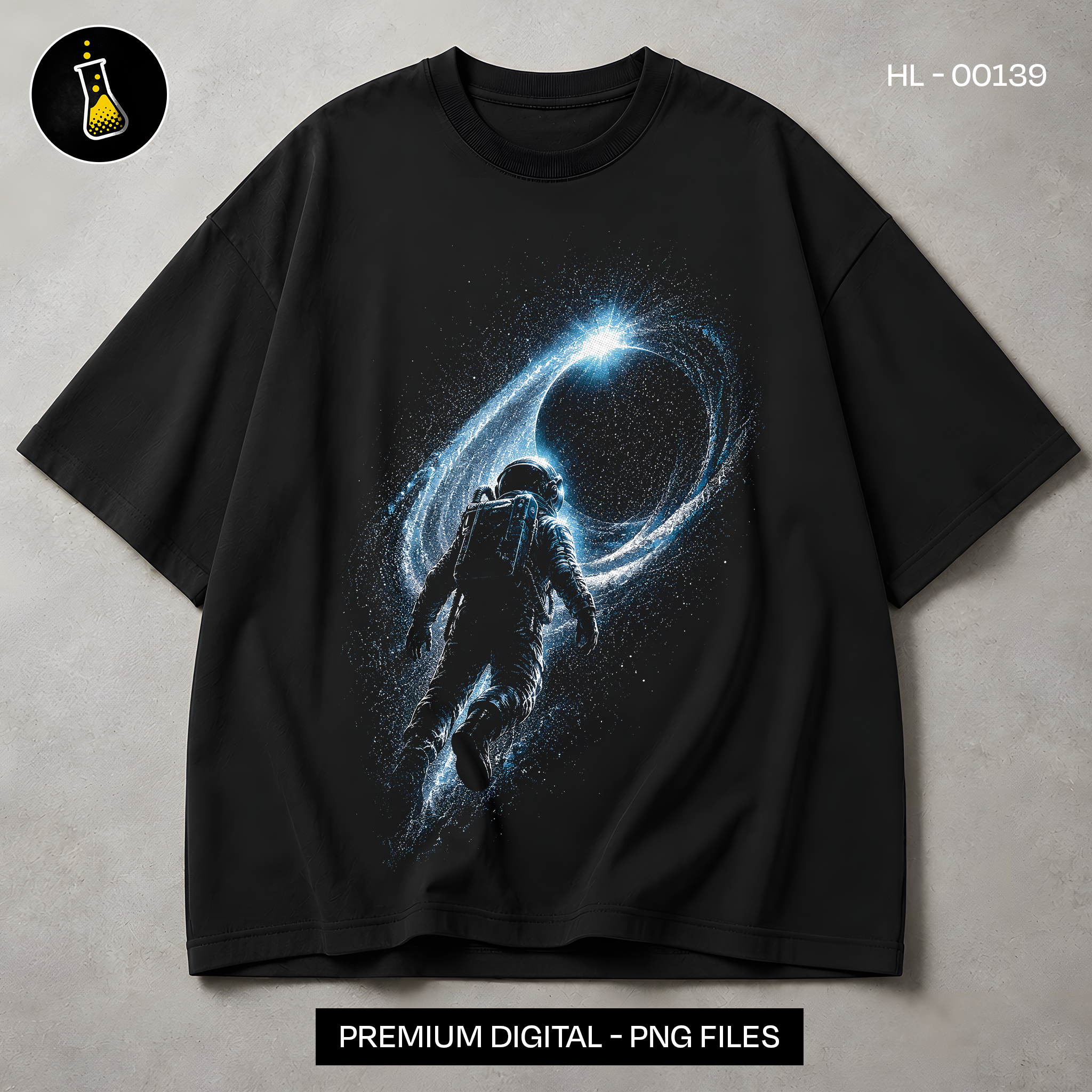 Astronaut Black Hole Streetwear Print