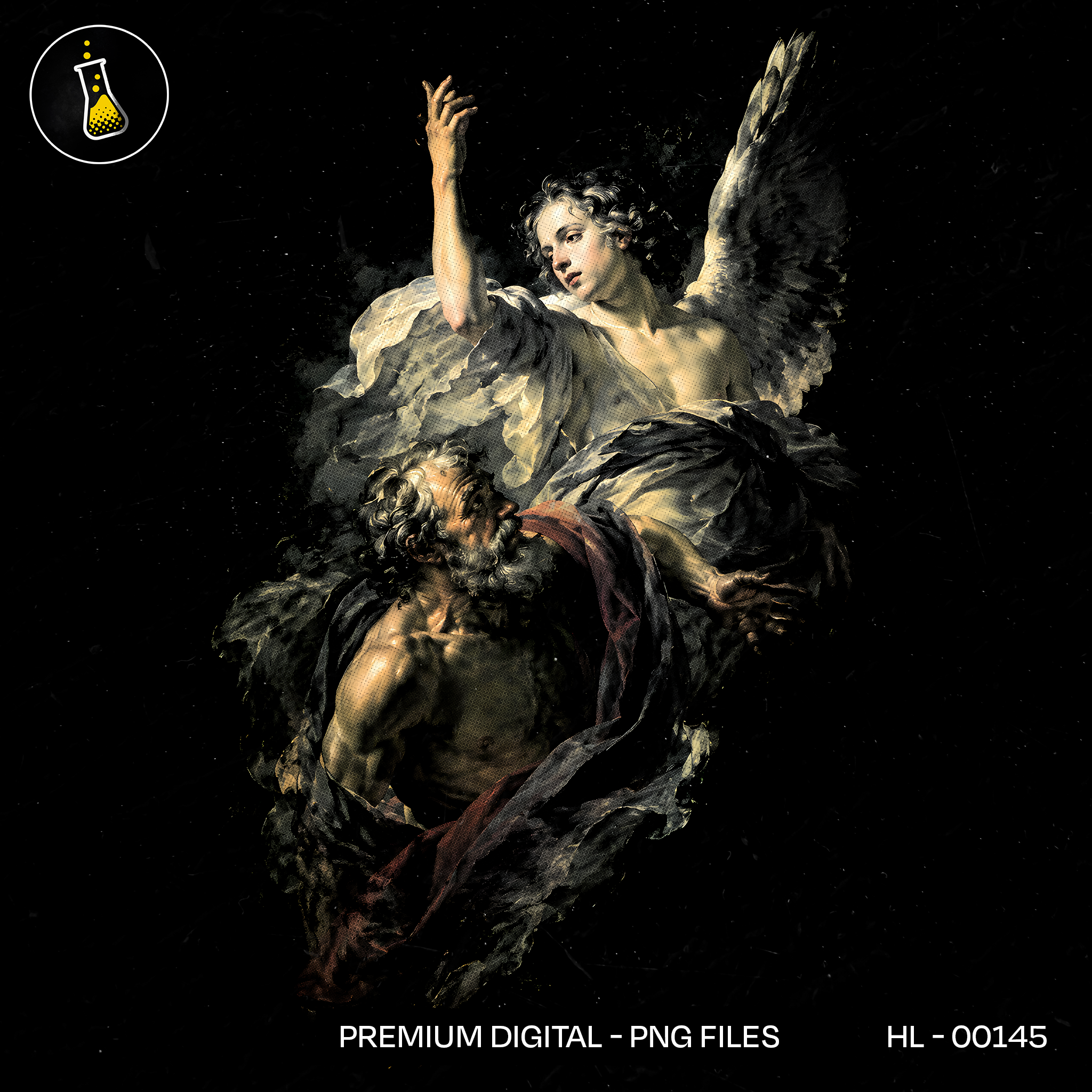 Baroque Angel Ascension Streetwear Print