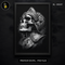 Ornate Silver Skull Knight Streetwear Print