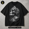 Ornate Silver Skull Knight Streetwear Print