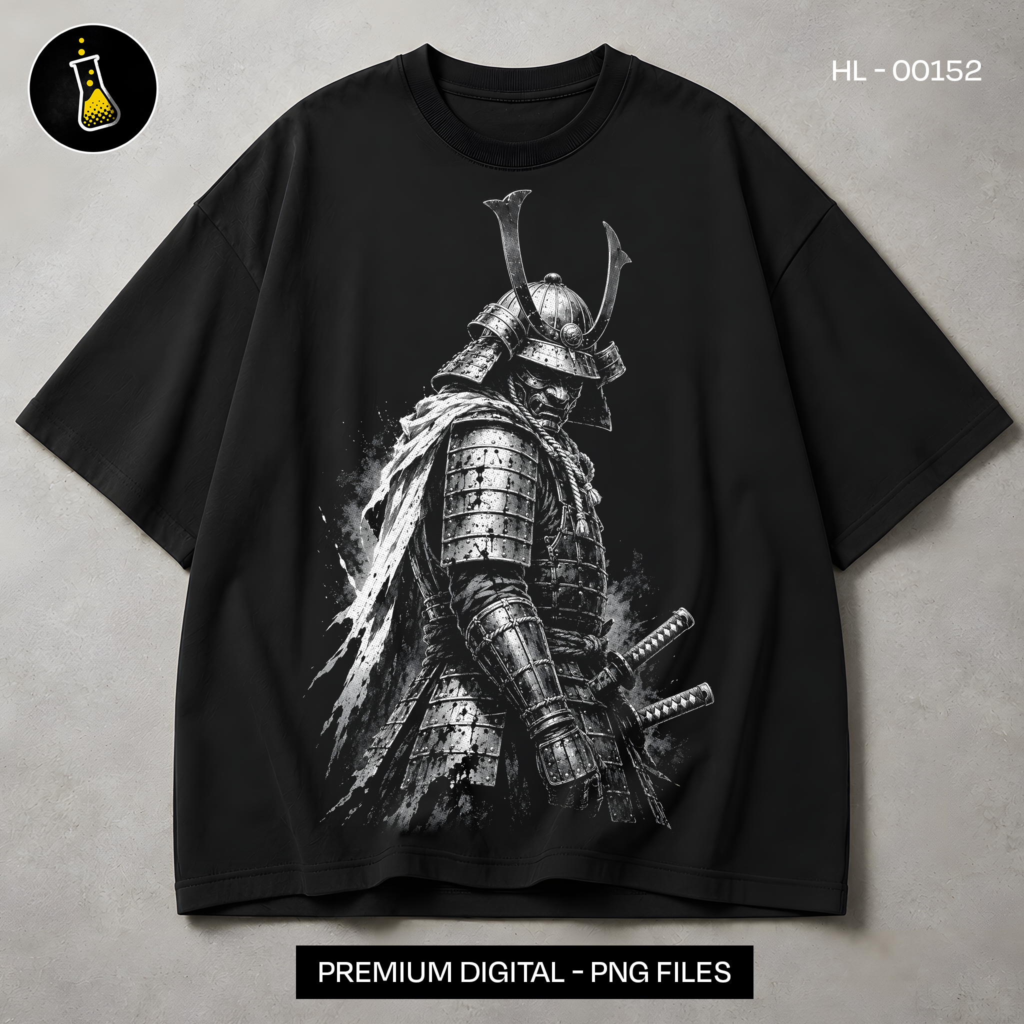 Ink Samurai Twin Swords Streetwear Print