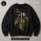 Flaming Chopper Motorcycle Streetwear Print