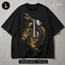 Flaming Chopper Motorcycle Streetwear Print