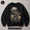Three Skulls Chained Serpent Streetwear Print