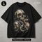 Three Skulls Chained Serpent Streetwear Print