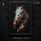 Racehorse Blue Checkered Blinkers Streetwear Print