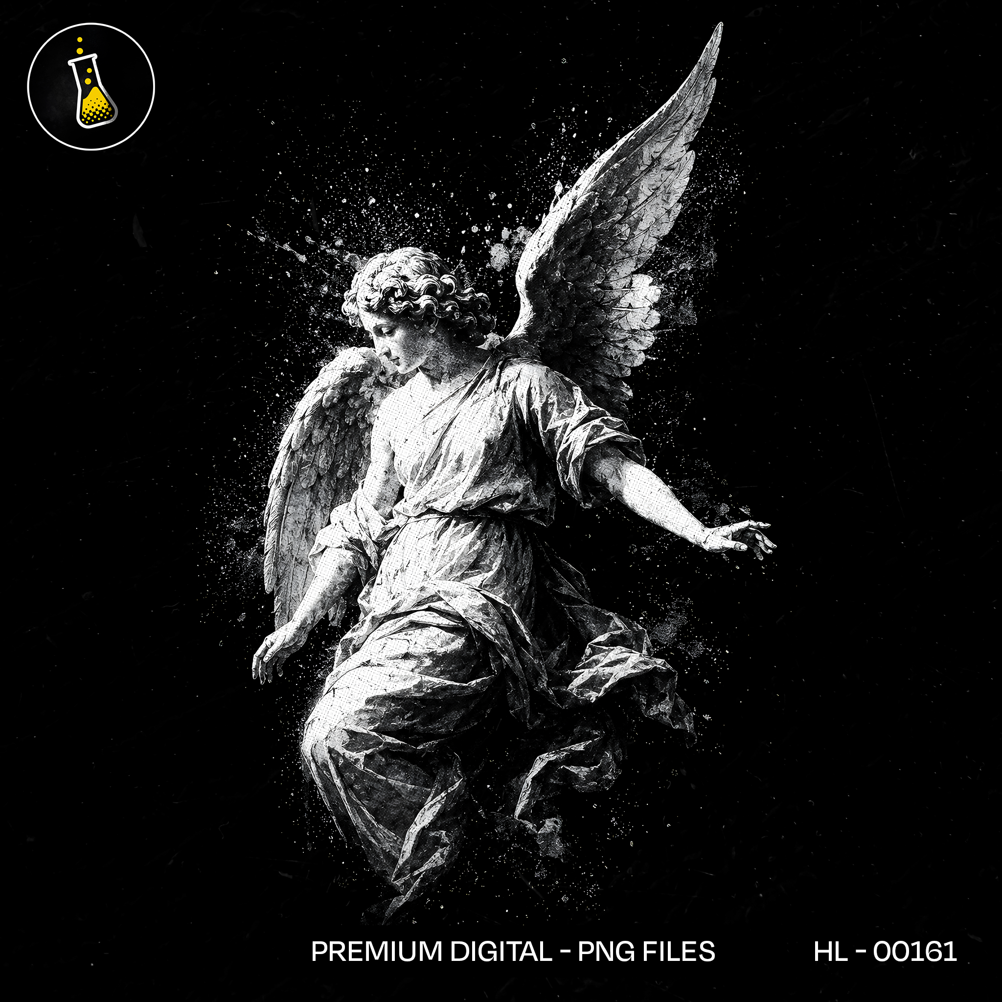 Cemetery Angel Statue Streetwear Print