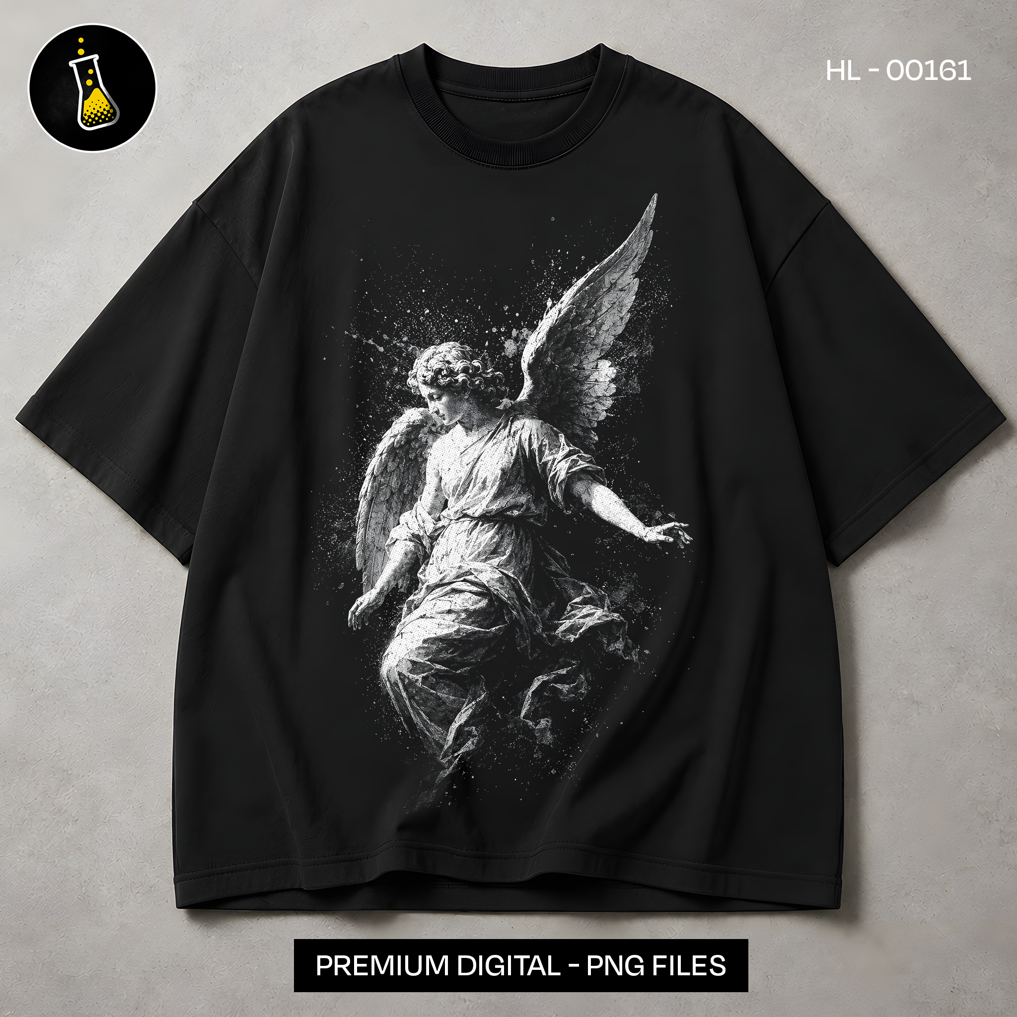 Cemetery Angel Statue Streetwear Print